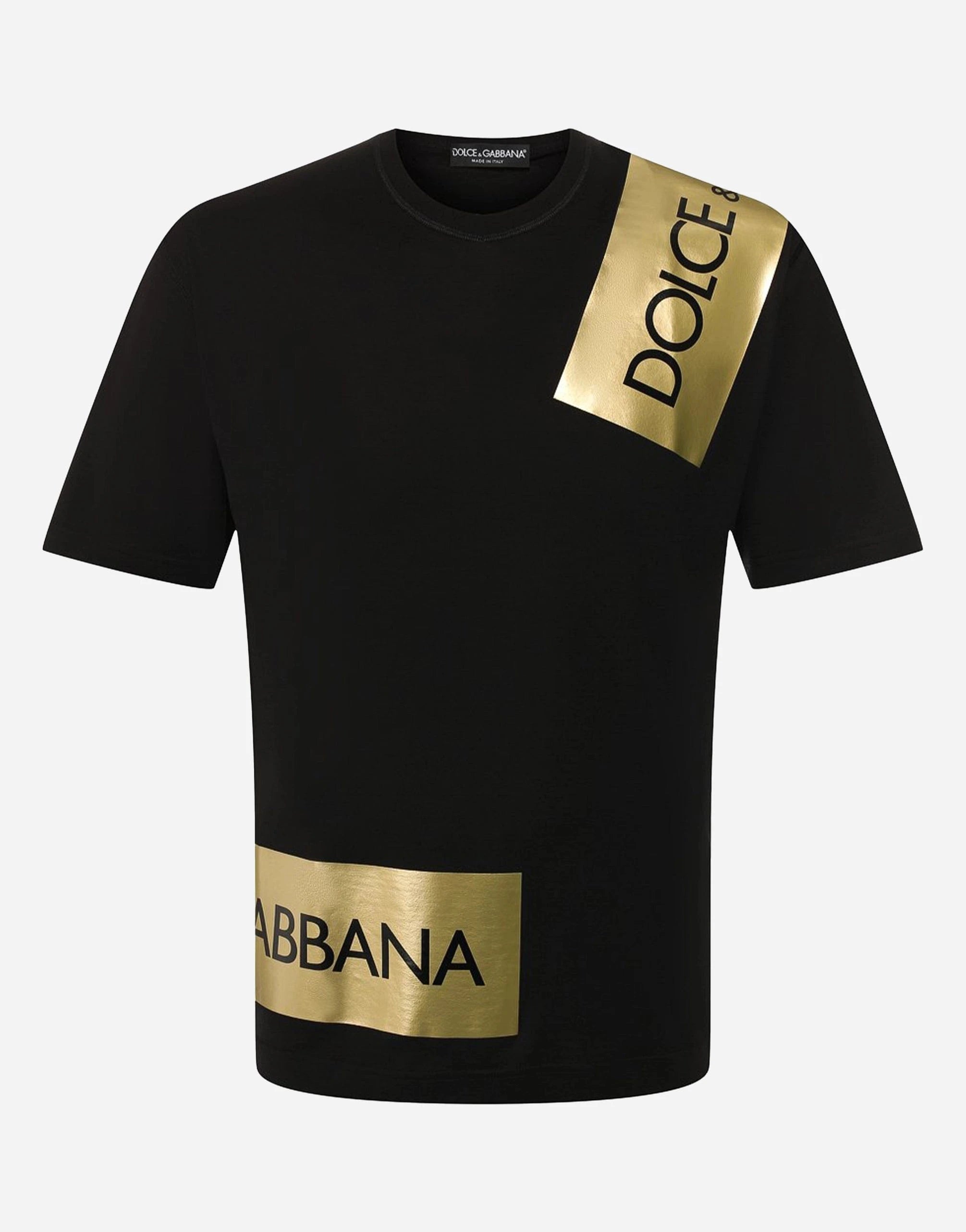 Dolce & Gabbana Black Logo Tape T-Shirt
