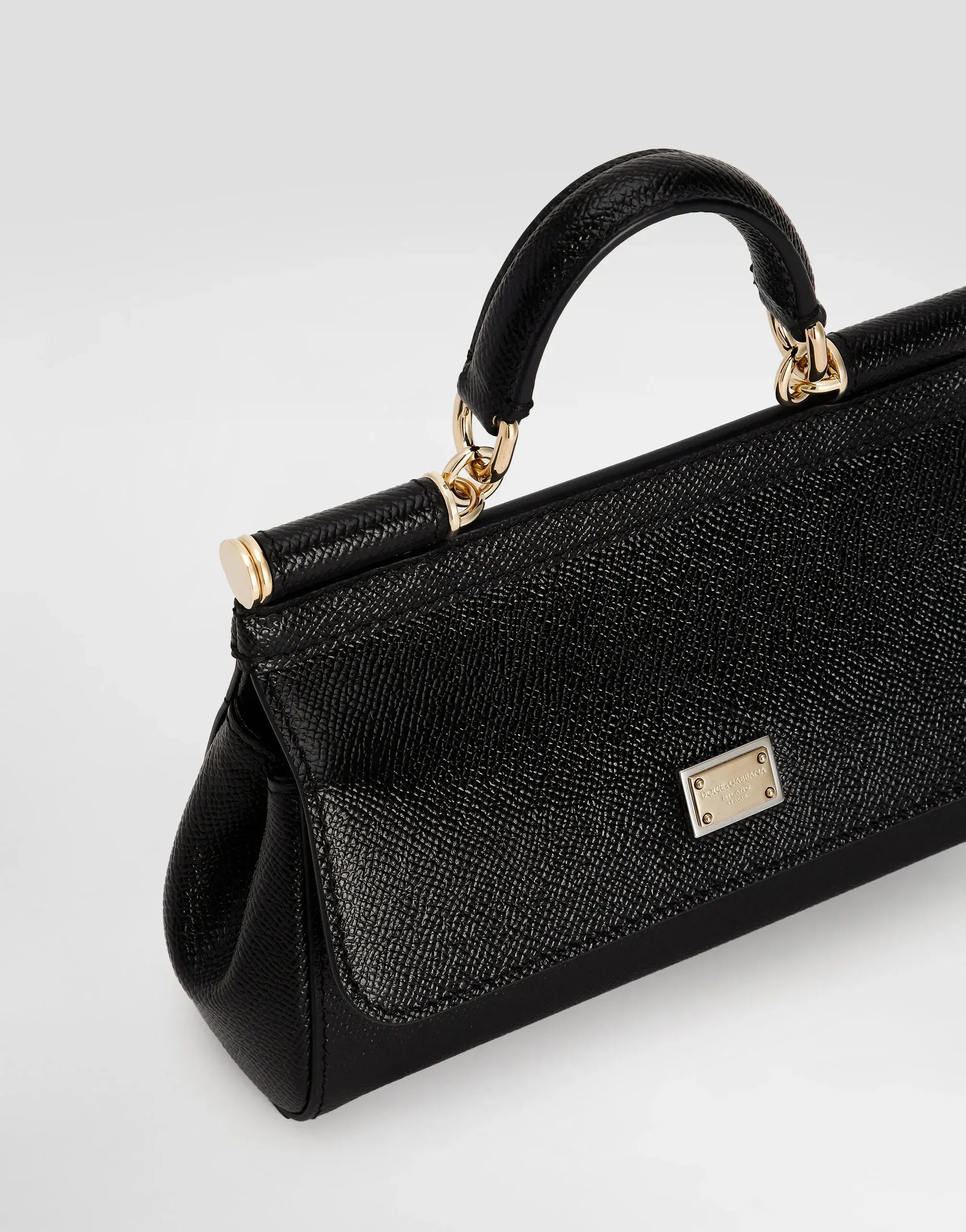 Dolce & Gabbana Black Mini Sicily Handbag