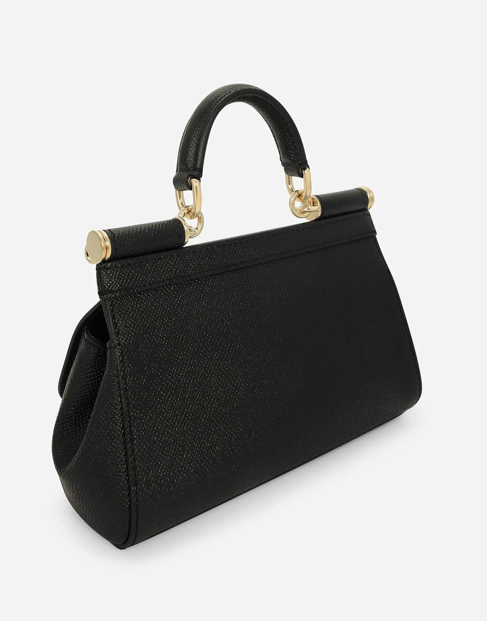 Dolce & Gabbana Black Mini Sicily Handbag