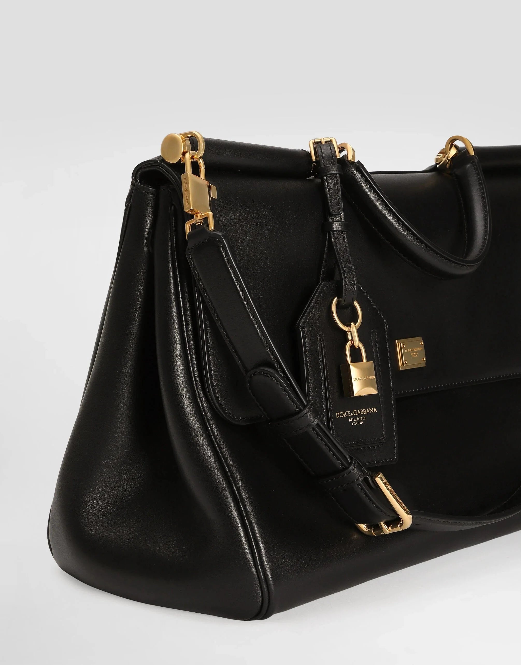 Dolce & Gabbana Black My Sicily Plongé Handbag | Sendegaro ES