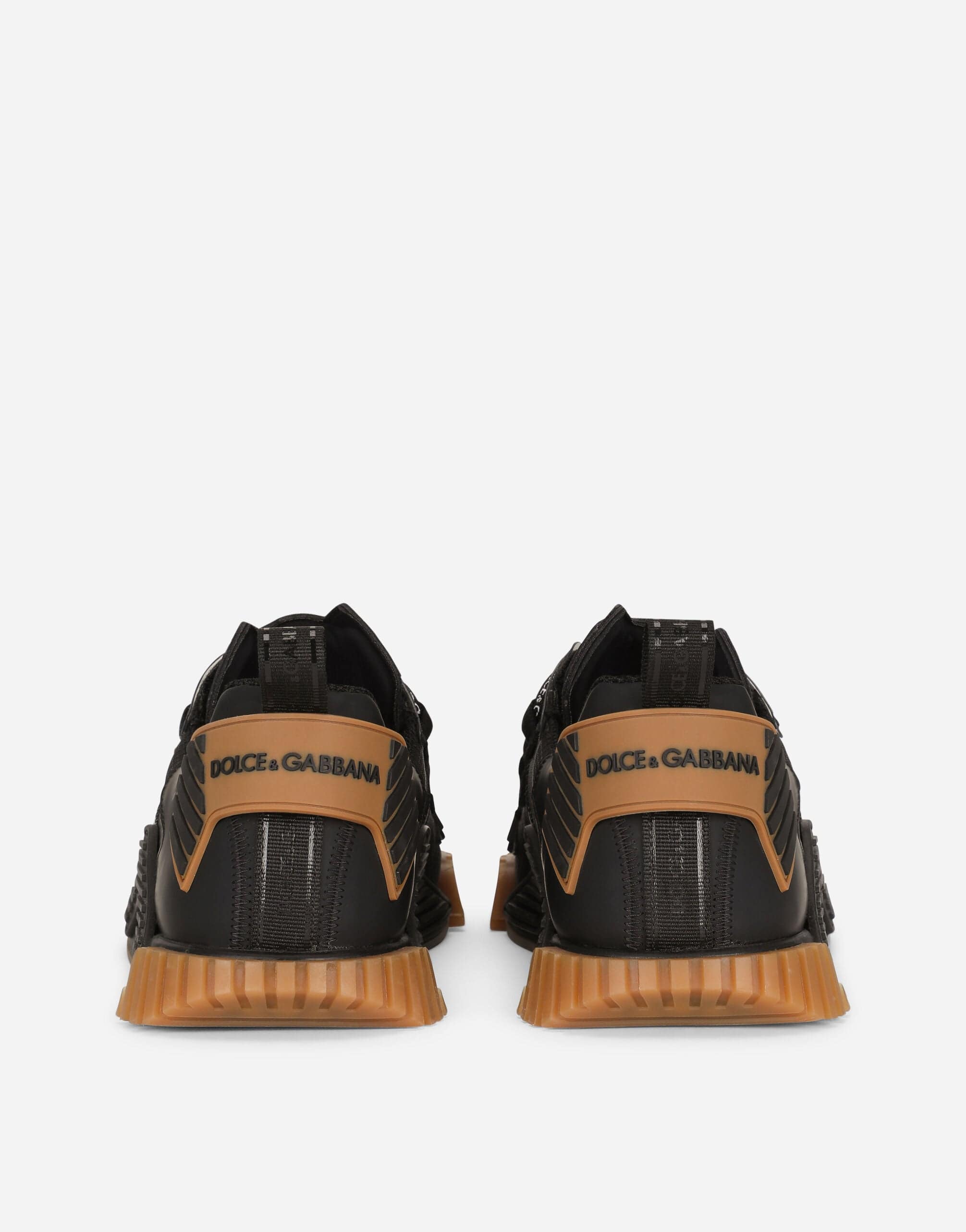 Dolce & Gabbana Black NS1 Sneakers In Mixed Materials