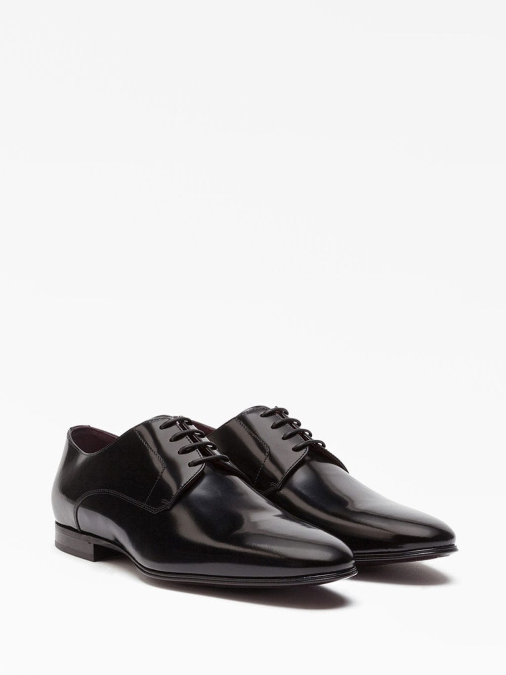 Dolce & Gabbana Black Patent Leather Derby Shoes