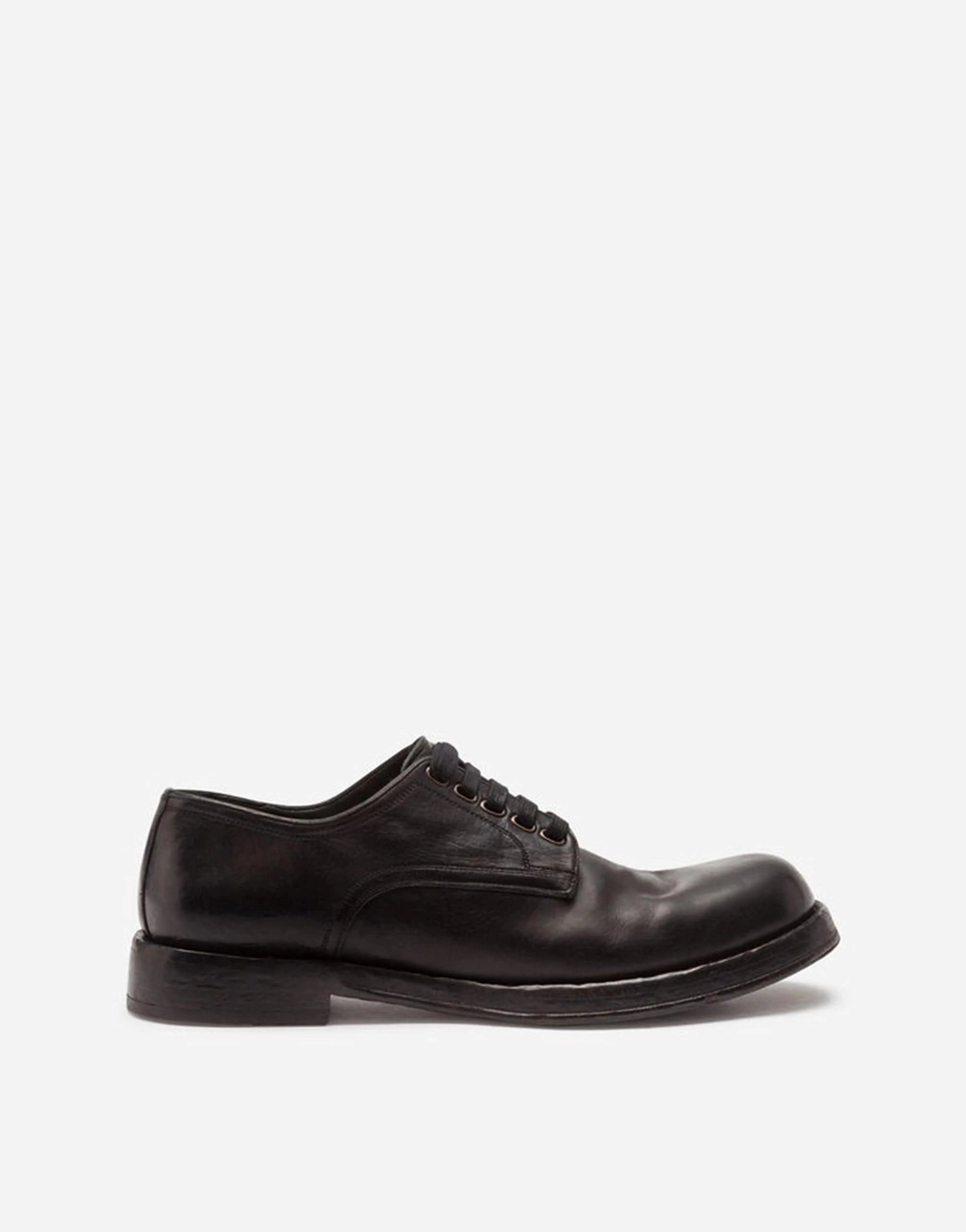 Dolce & Gabbana Black Perugino Derby Shoes