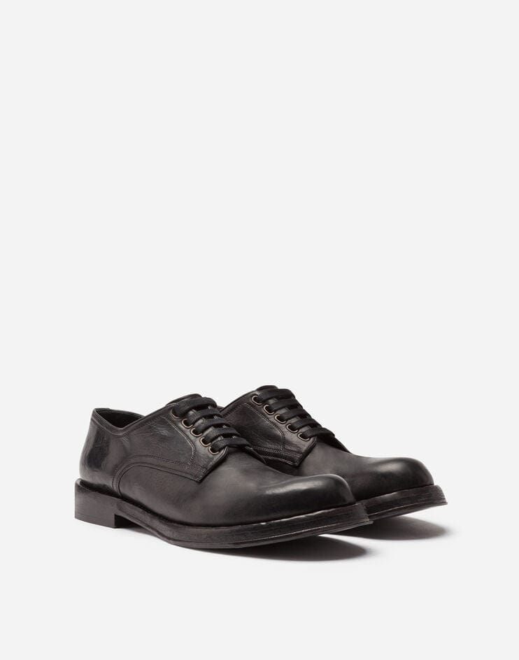Dolce & Gabbana Black Perugino Derby Shoes