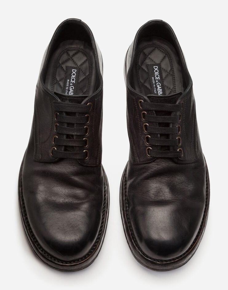 Dolce & Gabbana Black Perugino Derby Shoes