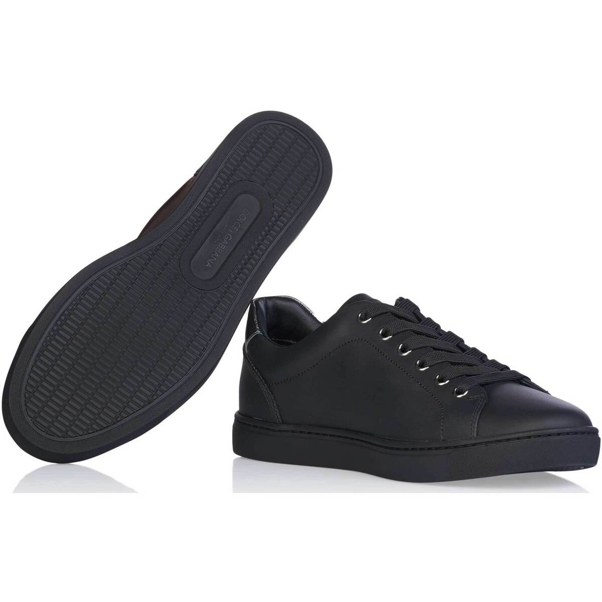 Dolce & Gabbana Black Sacred Heart Low-Top Sneakers