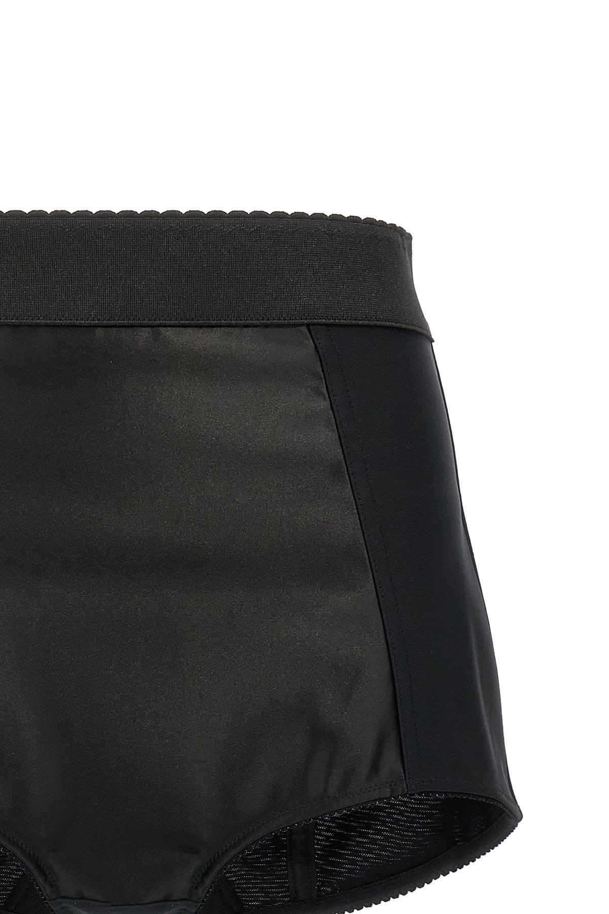 Dolce & Gabbana Dolce & Gabbana Black Satin Culottes