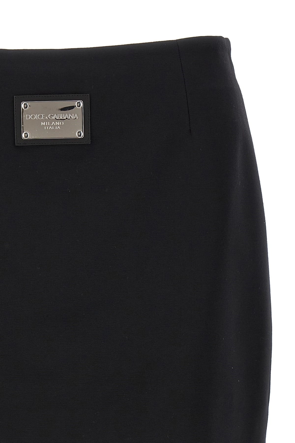 Dolce & Gabbana Dolce & Gabbana Black Sicily Mini Skirt