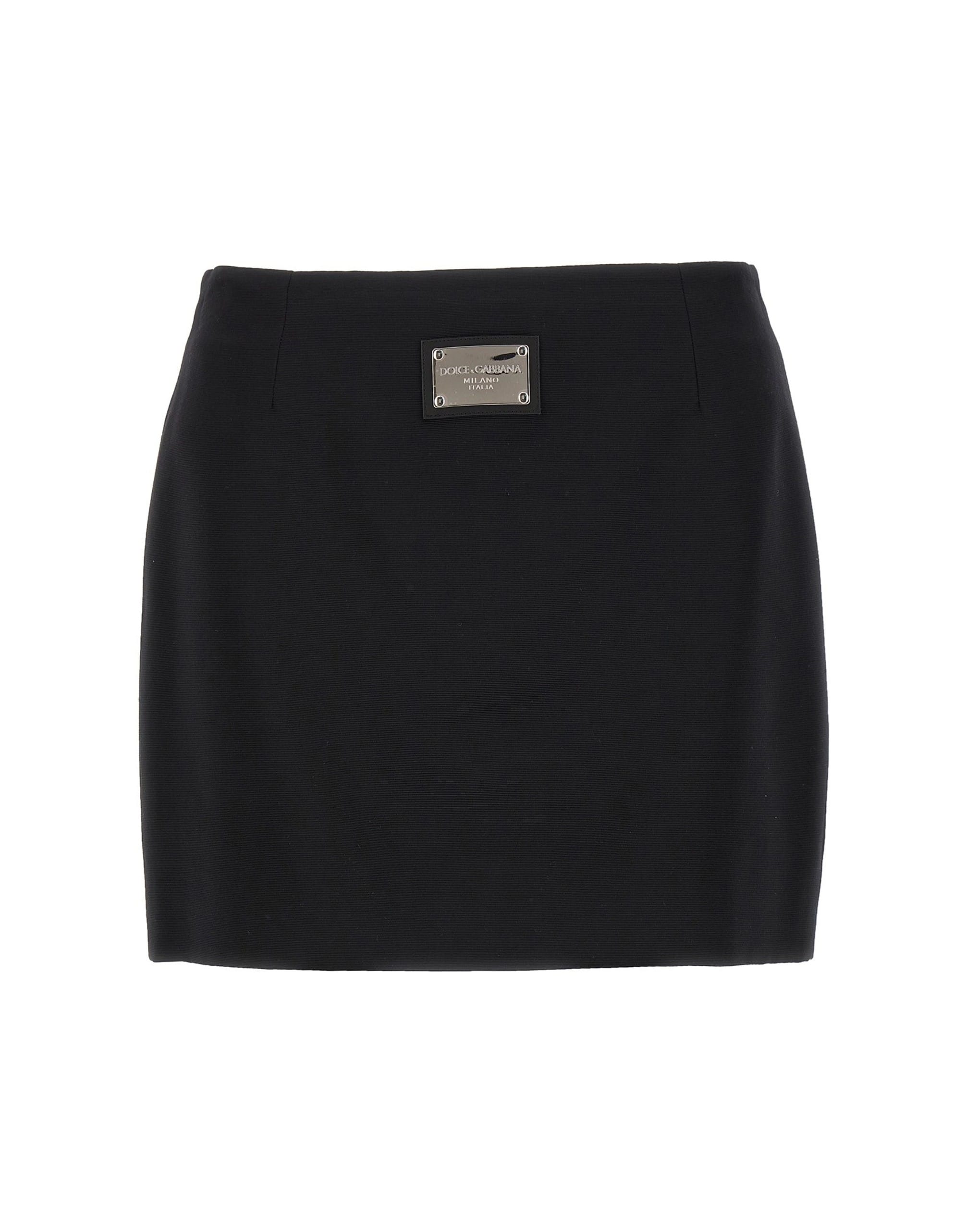 Dolce & Gabbana Dolce & Gabbana Black Sicily Mini Skirt