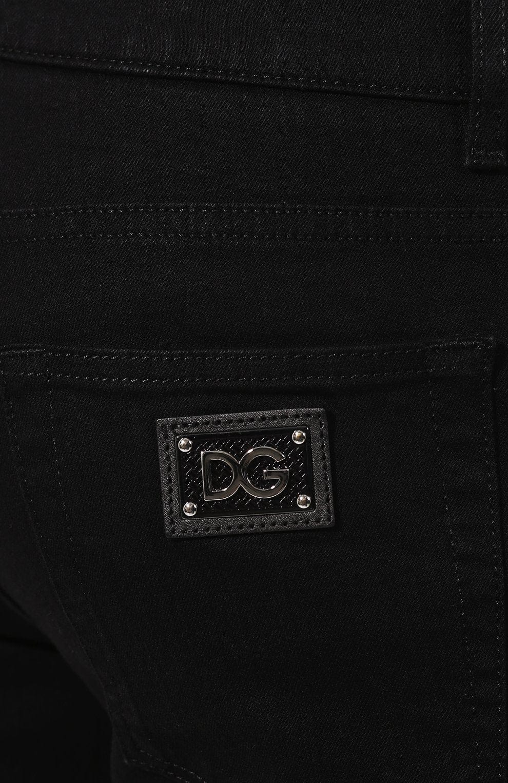 Dolce & Gabbana Black Slim-Fit Denim Jeans