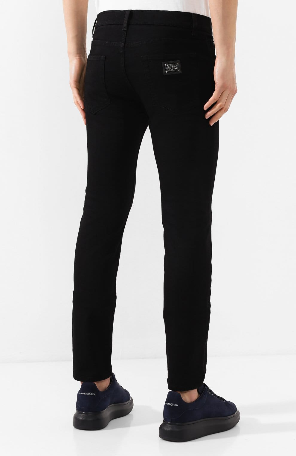 Dolce & Gabbana Black Slim-Fit Denim Jeans