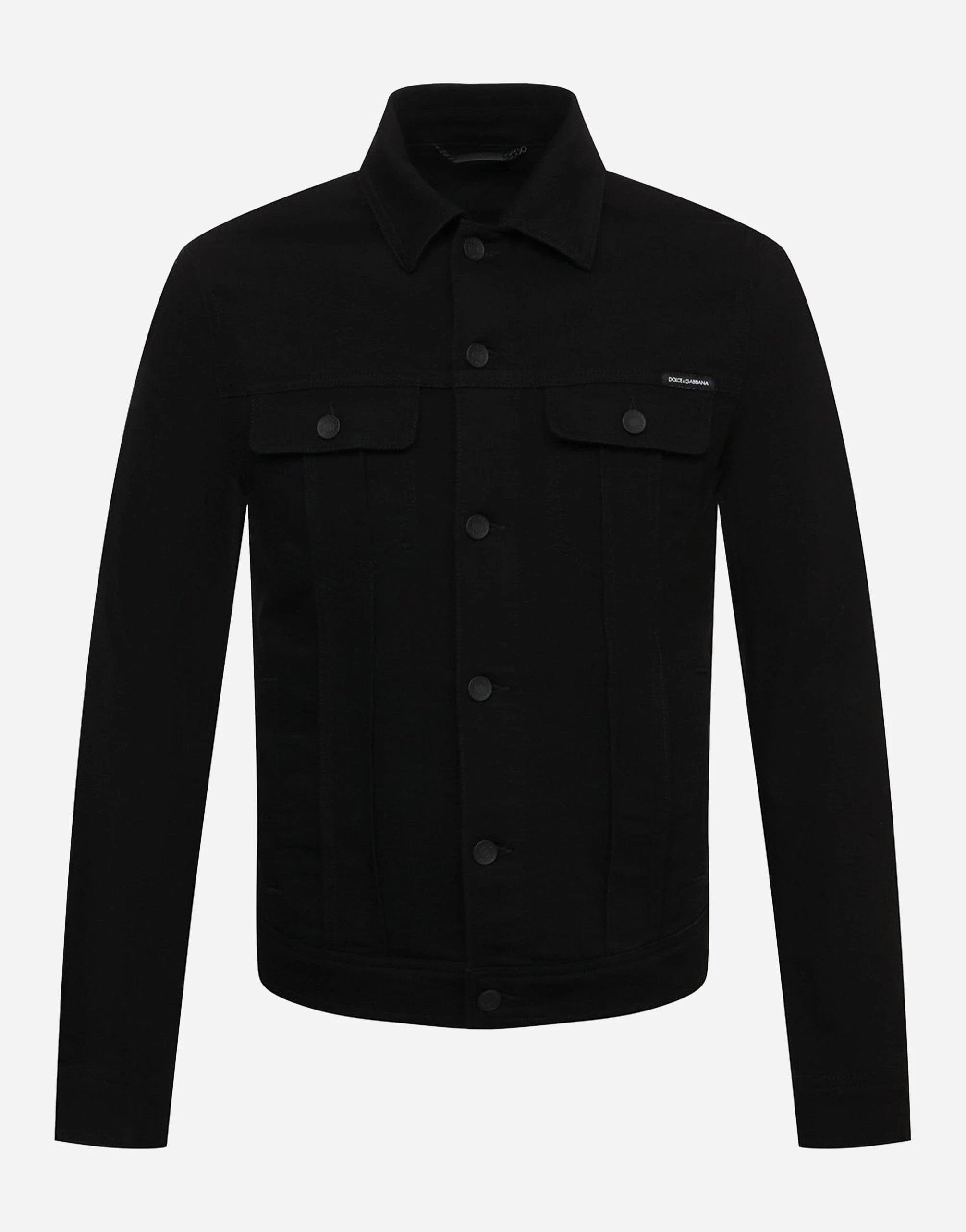 Dolce & Gabbana Black Stretch Denim Jacket