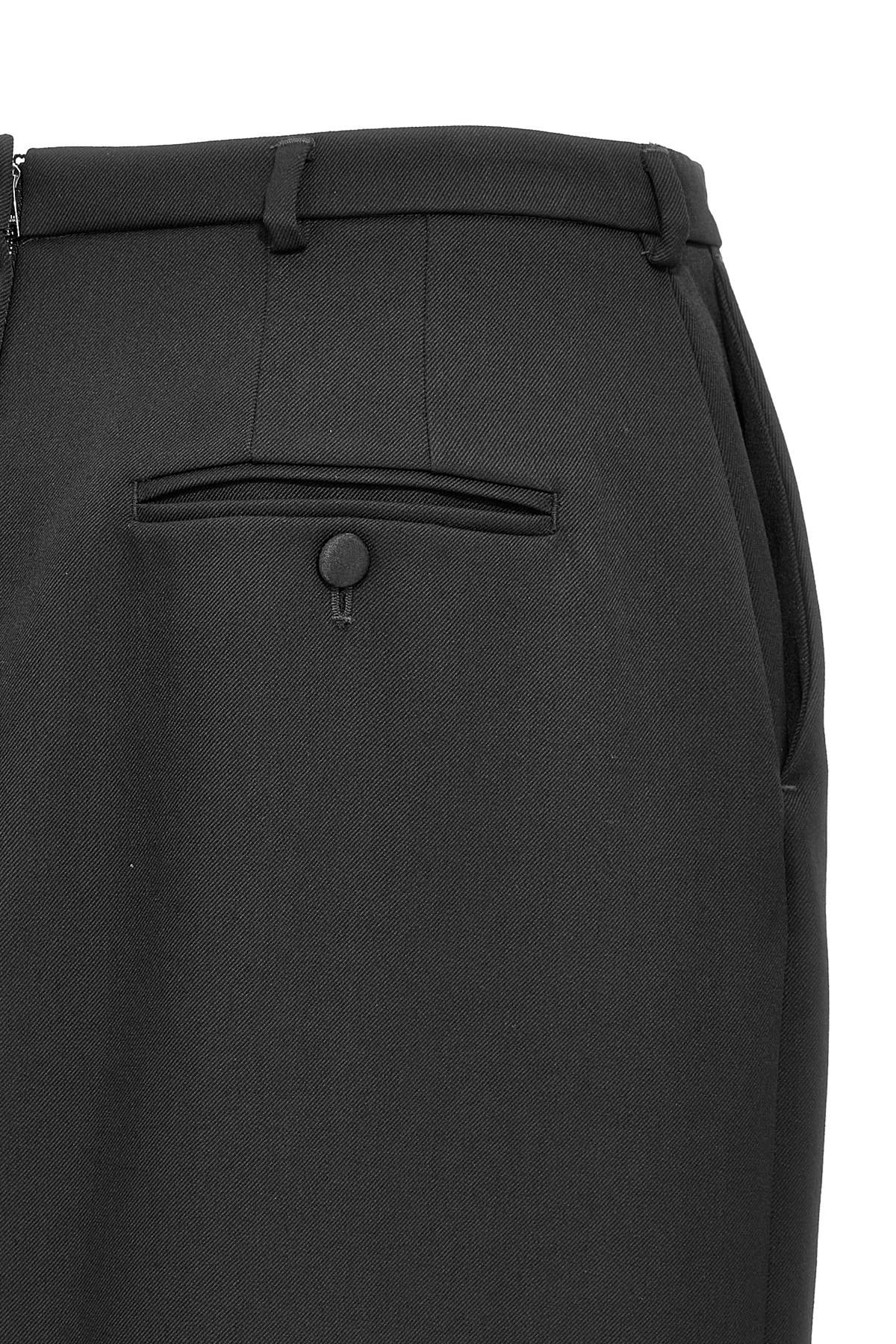 Dolce & Gabbana Dolce & Gabbana Black Wool Slit Skirt