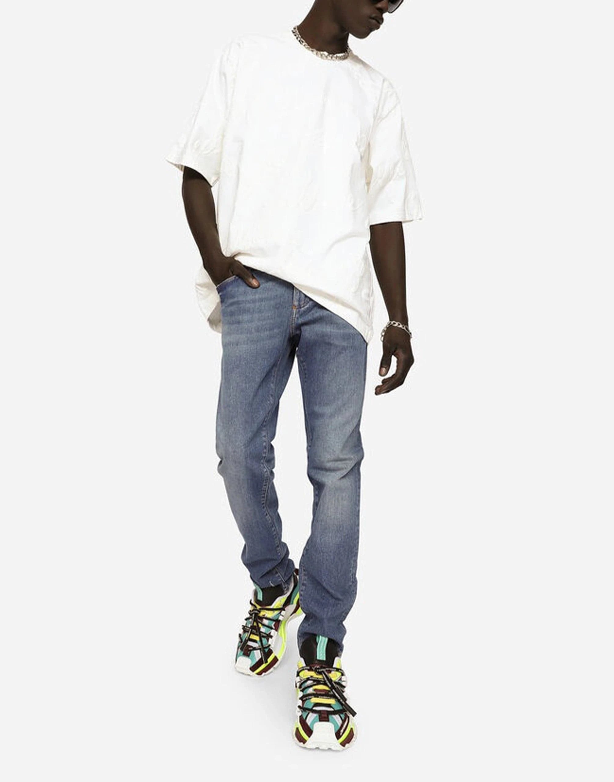 Dolce & Gabbana Blue Stretch Skinny Jeans