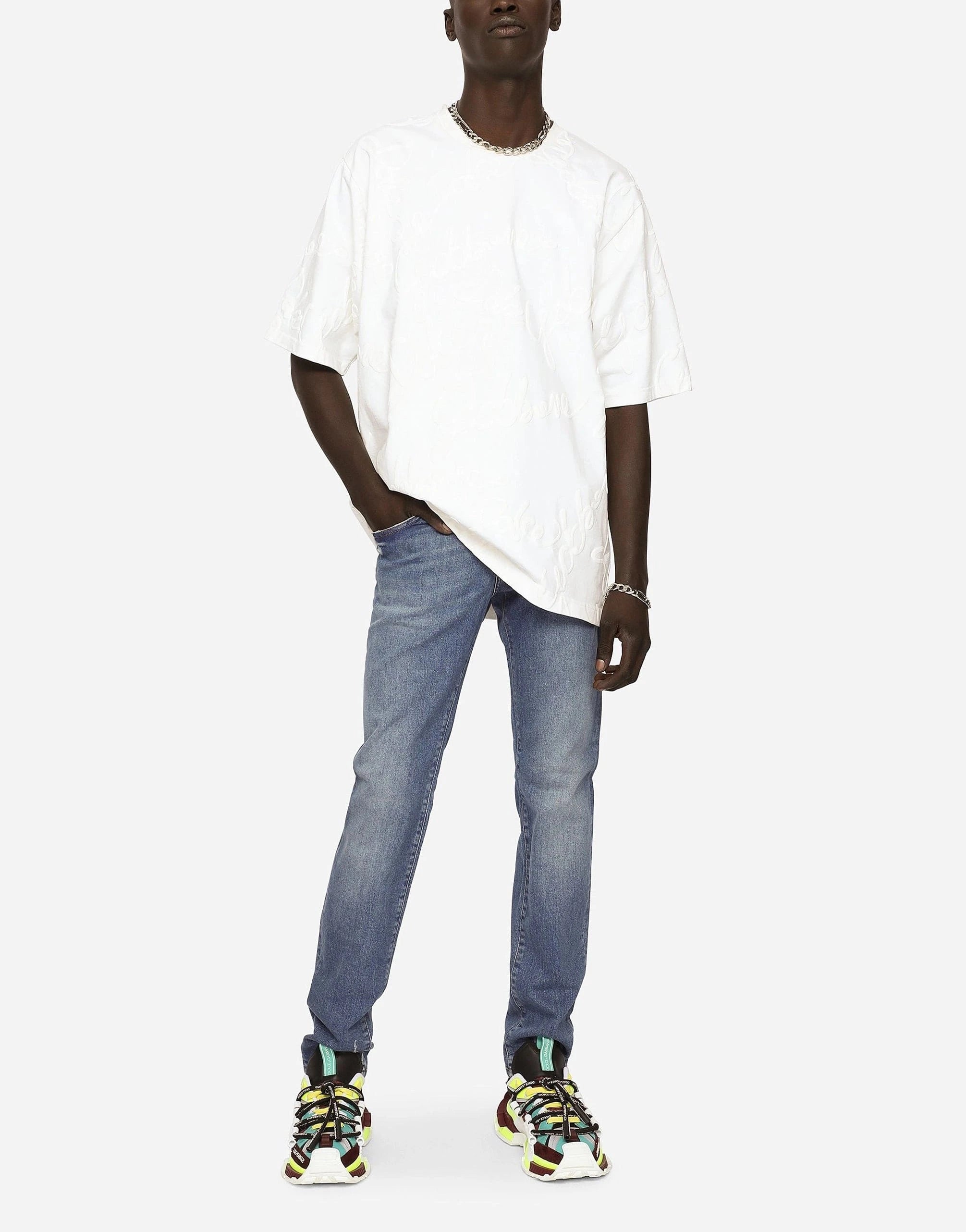 Dolce & Gabbana Blue Stretch Skinny Jeans