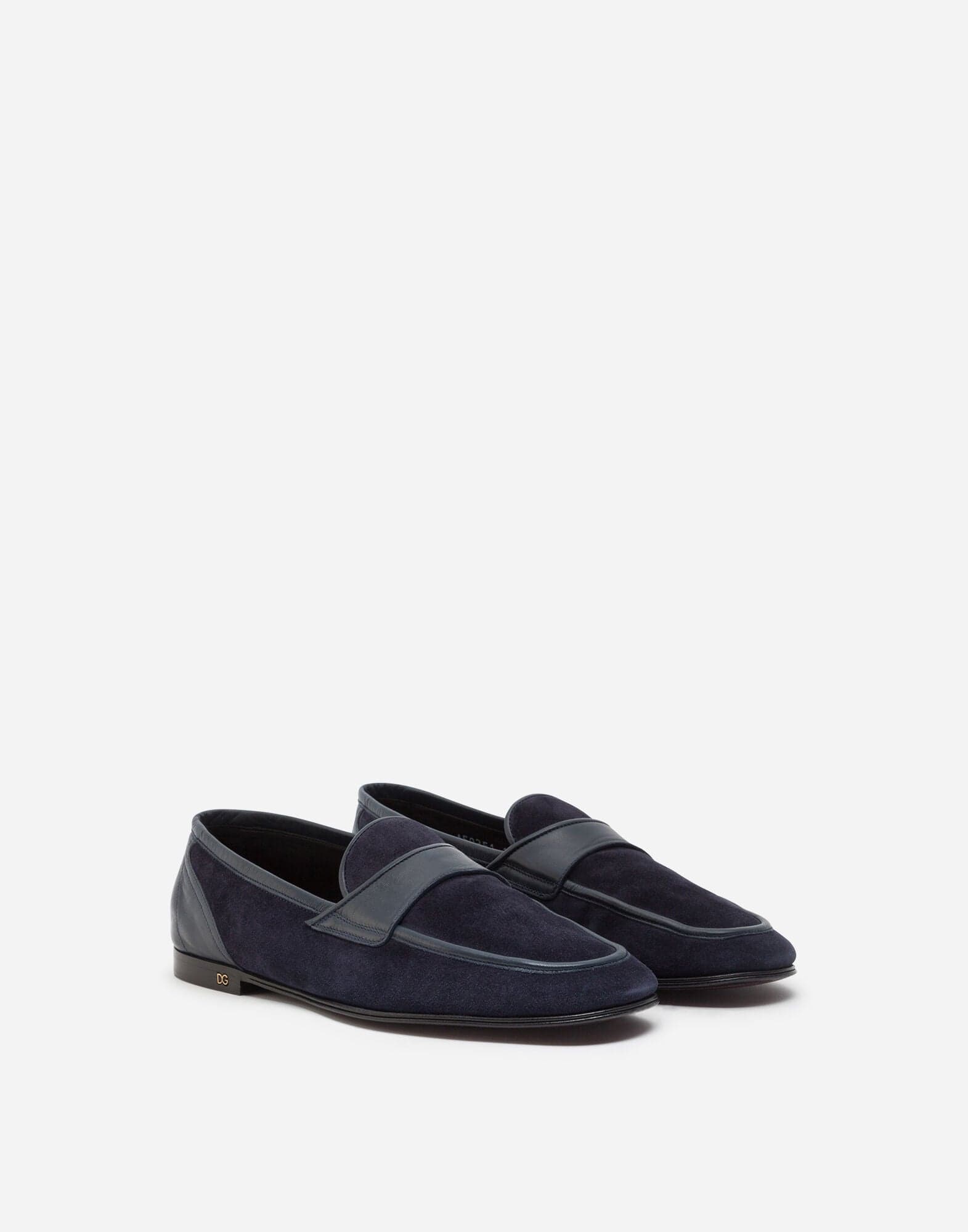 Dolce & Gabbana Blue Suede Loafers