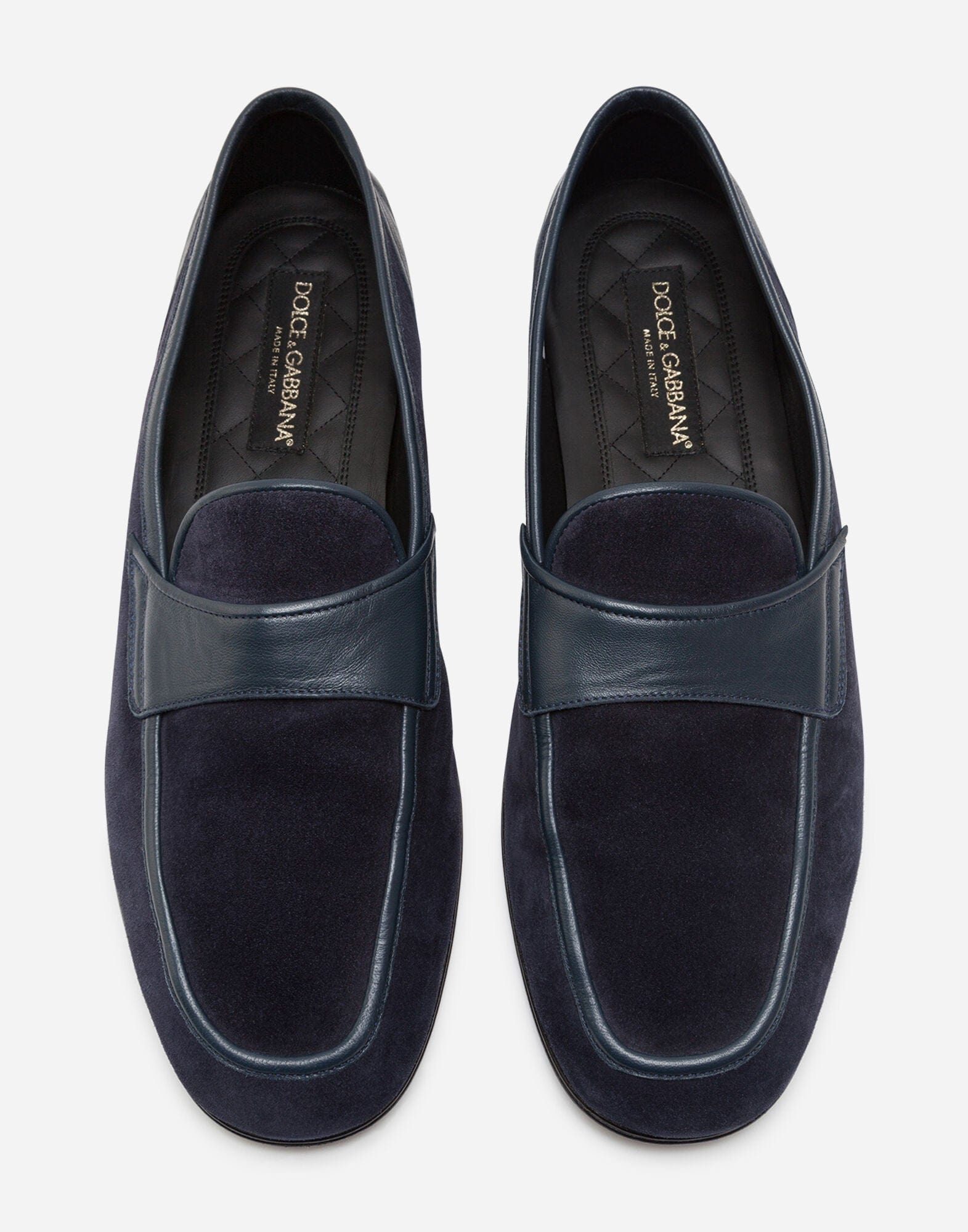 Dolce & Gabbana Blue Suede Loafers