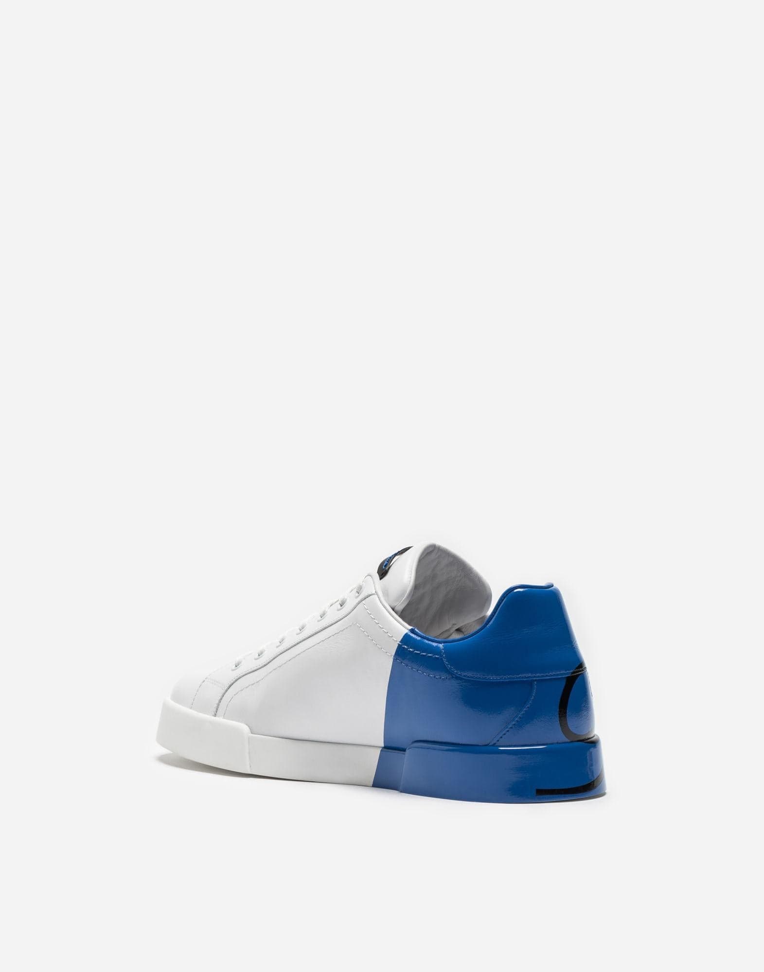 Dolce & Gabbana Blue Two-Tone Portofino Sneakers