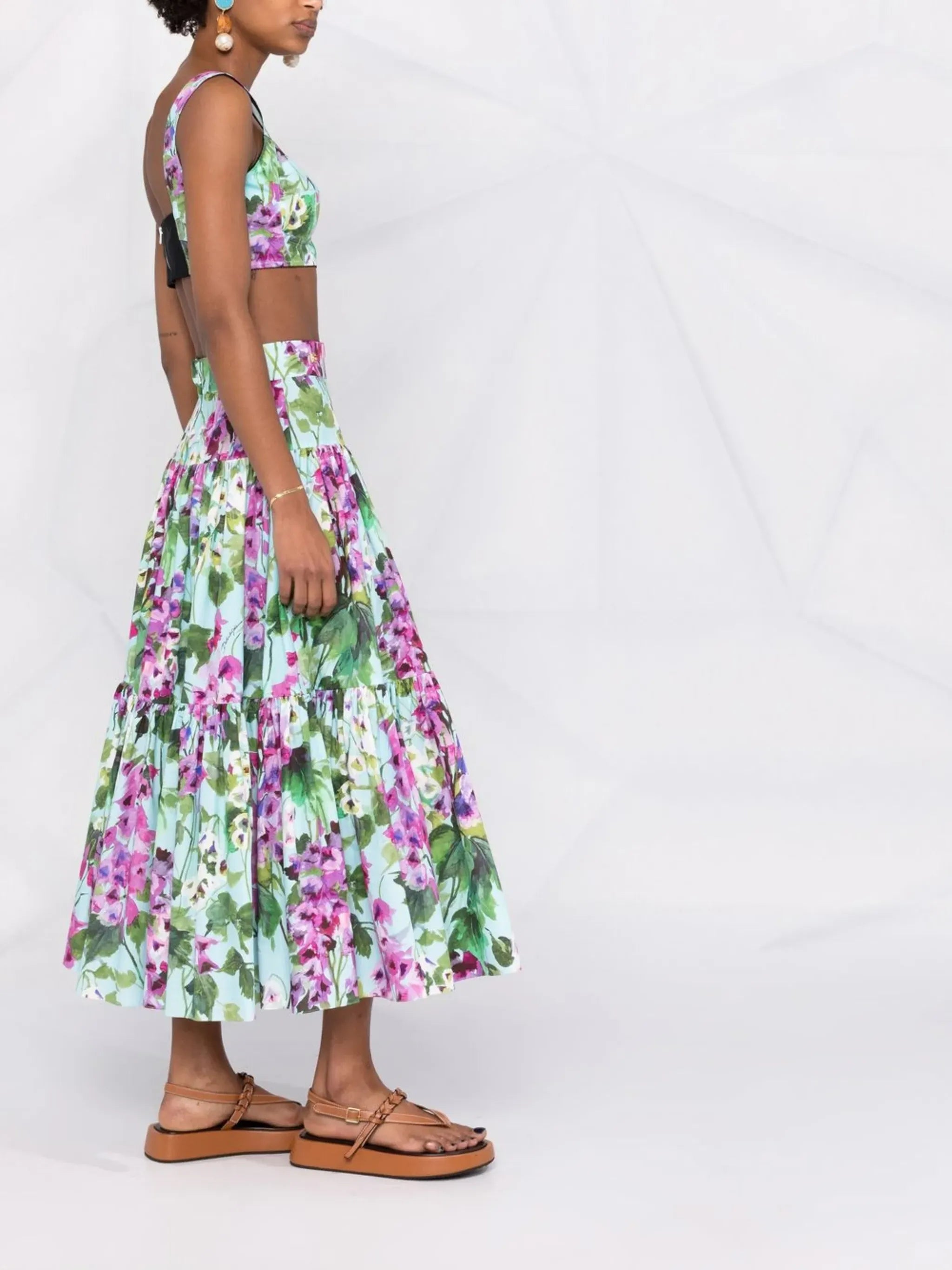 Dolce & Gabbana Dolce & Gabbana Bluebell-Print Top