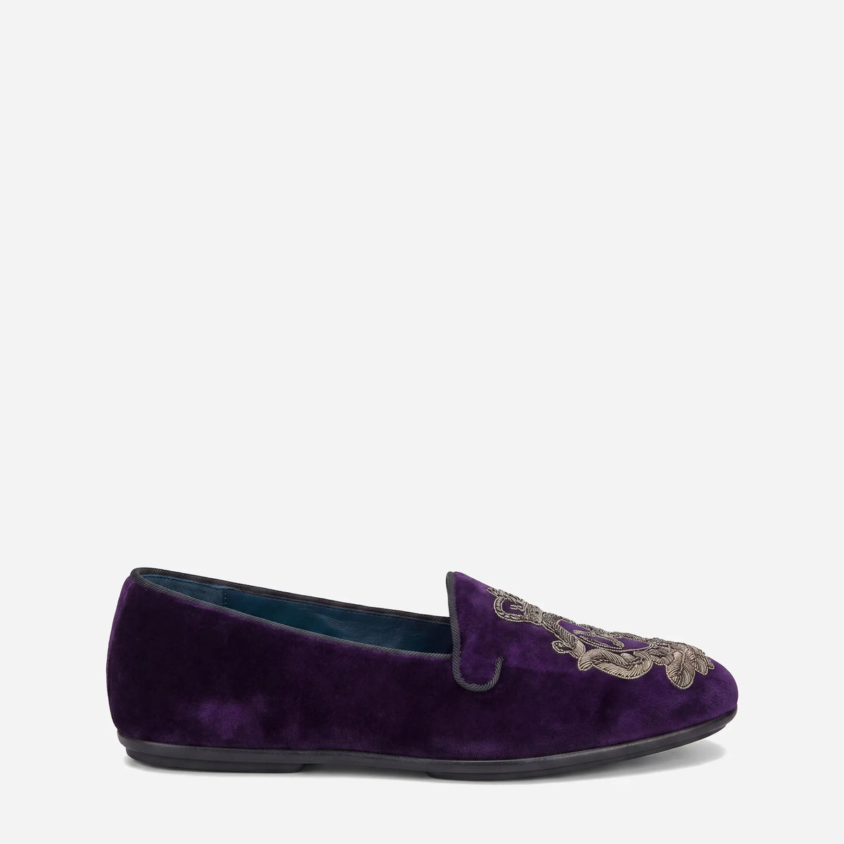 Dolce & Gabbana ボティチェリ ベルベット クラウン ローファー