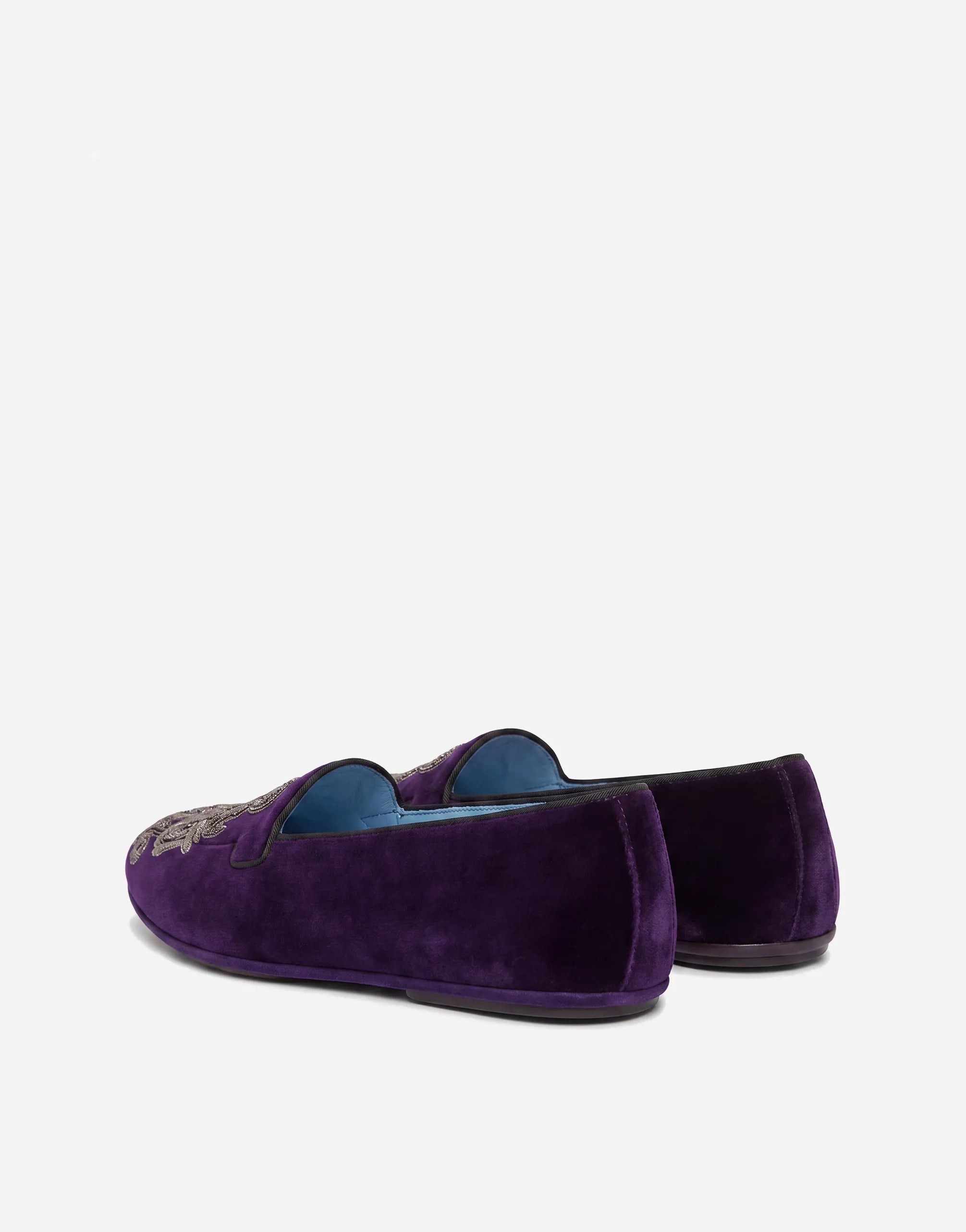 Dolce & Gabbana Dolce & Gabbana Boticelli Velvet Crown Loafers