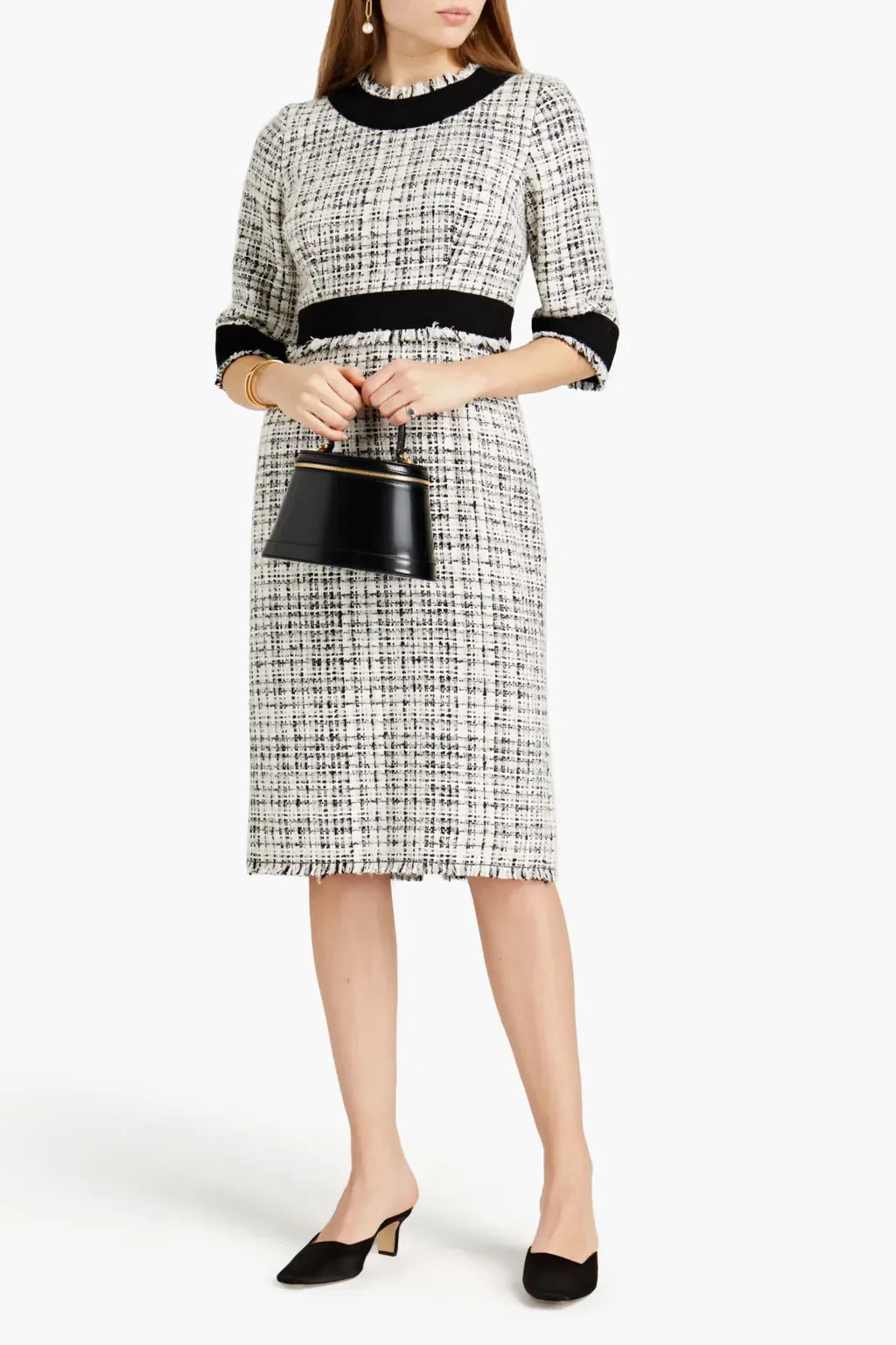 Dolce & Gabbana Bouclé-Tweed Midi Dress - alternate view