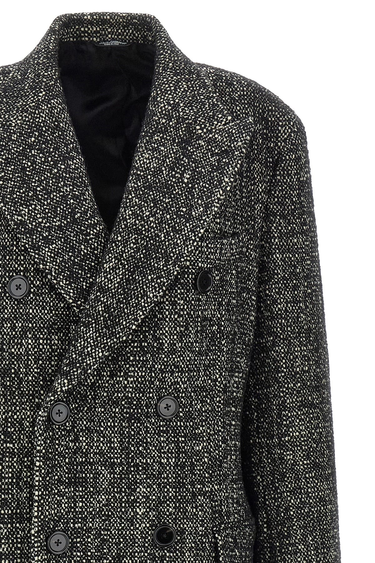 Dolce & Gabbana ウール コート Dolce & Gabbana ブークレウールコート | Sendegaro JP