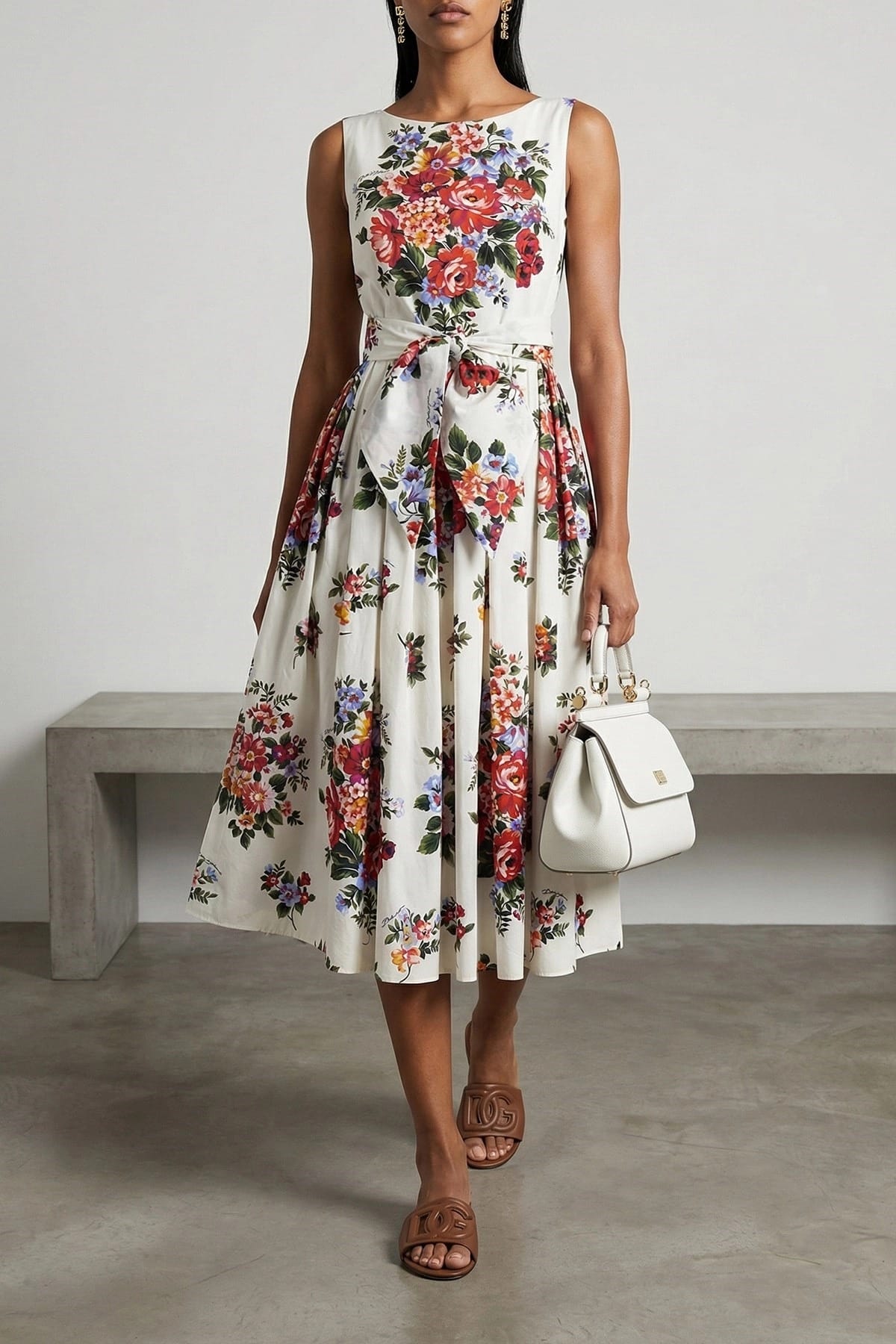 Dolce & Gabbana Kleid mit Blumenbouquet - alternate view
