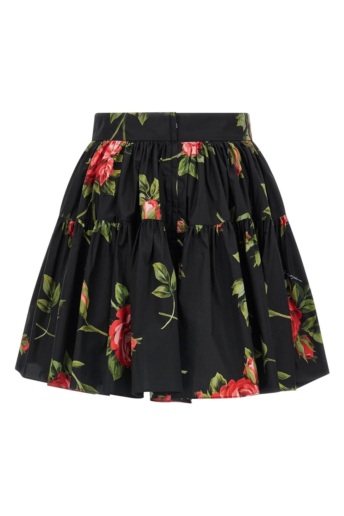 Dolce & Gabbana Dolce & Gabbana Bouquet Rose Cotton Mini Skirt