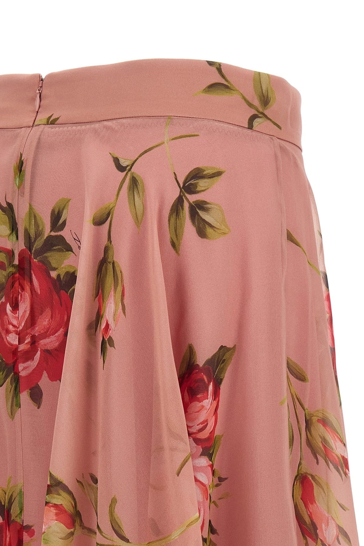 Dolce & Gabbana Dolce & Gabbana Bouquet Rose Midi Skirt