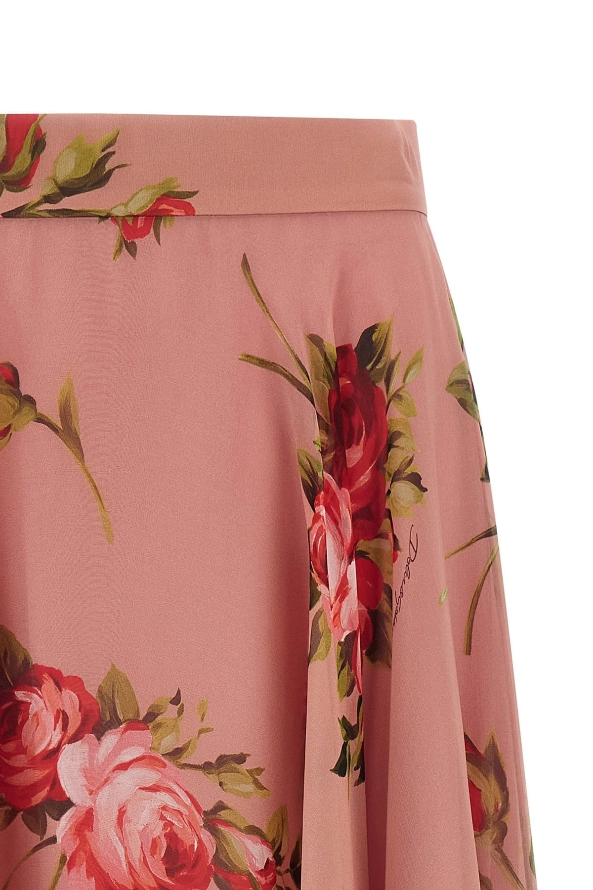 Dolce & Gabbana Dolce & Gabbana Bouquet Rose Midi Skirt