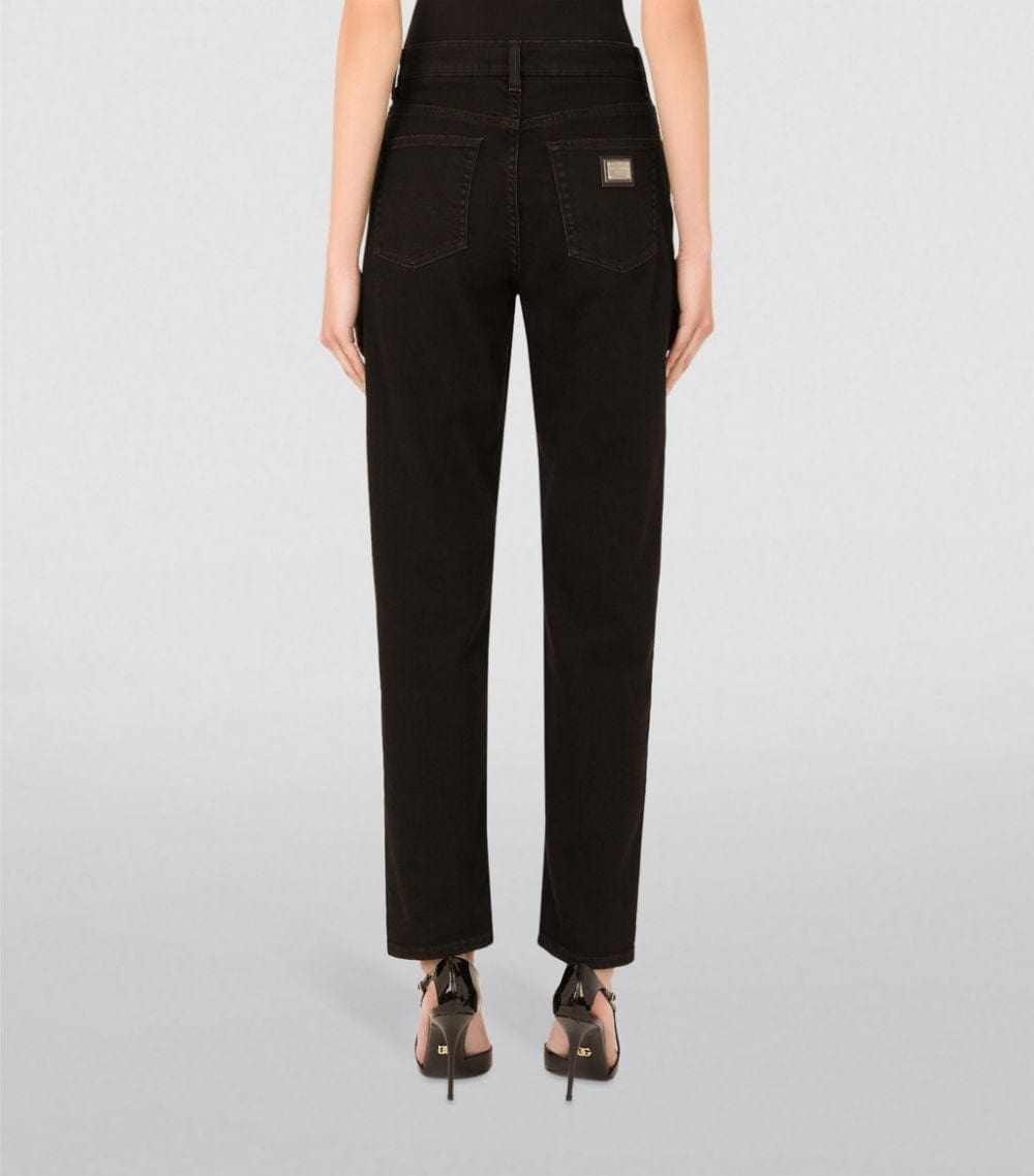 Dolce & Gabbana Boyfriend Jeans With Rips