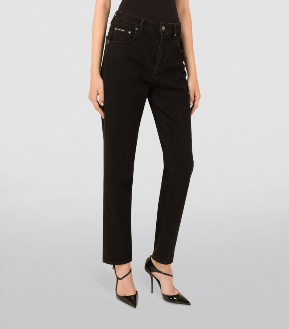 Dolce & Gabbana Boyfriend Jeans With Rips