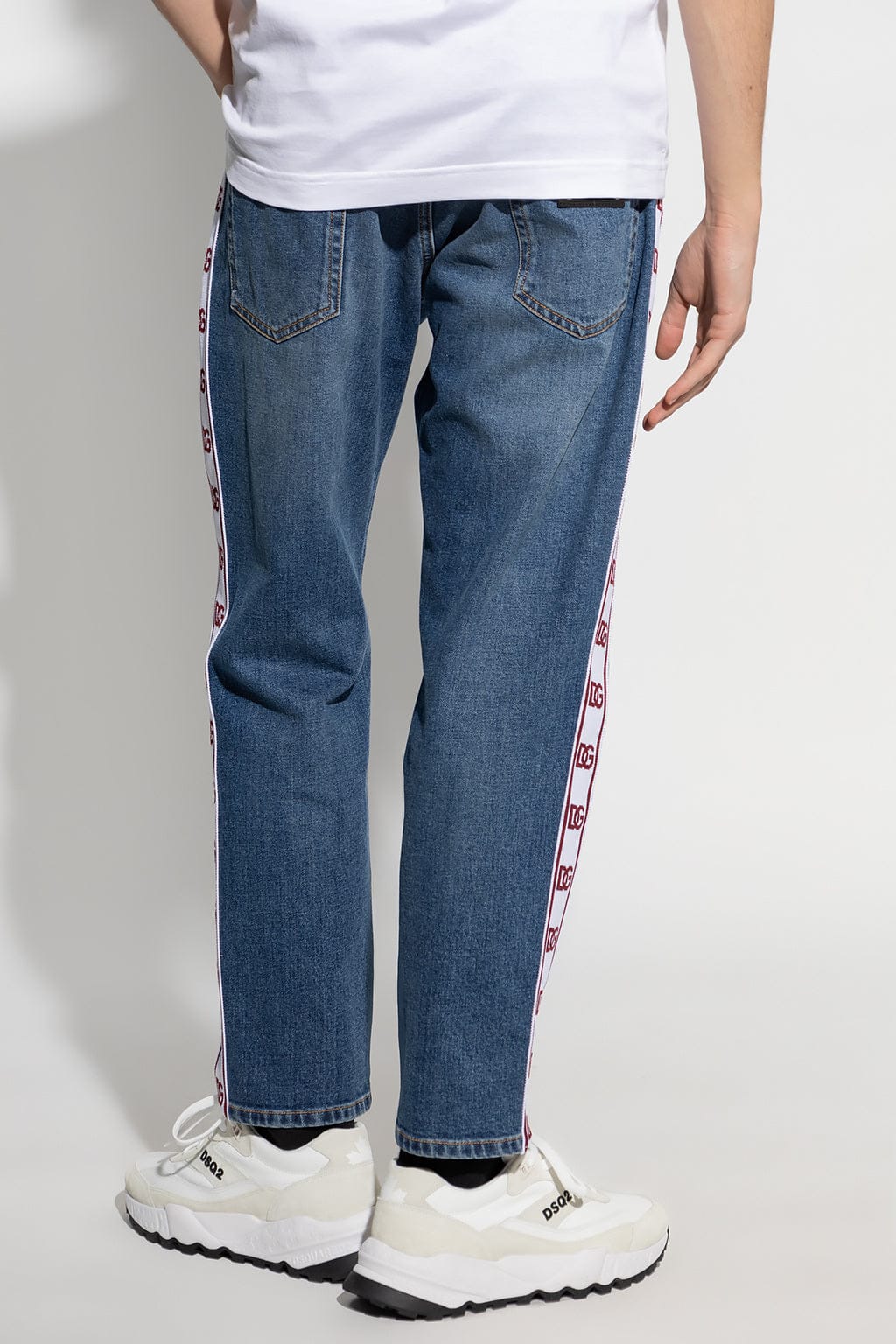 Dolce & Gabbana Branded Bands Loose Jogger Jeans