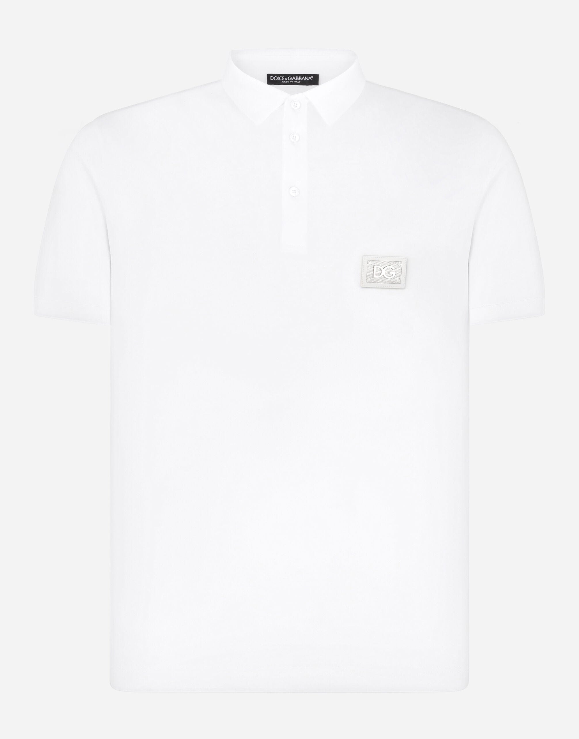 Dolce & Gabbana Branded Plate Cotton Polo-Shirt