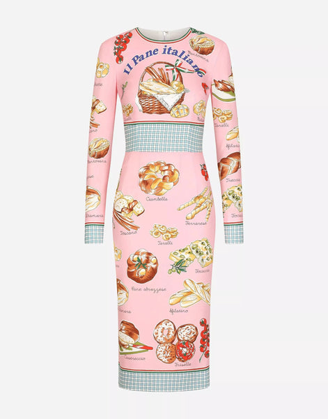 pe 　Dolce & Gabbana コミックプリント ワンピース dolce-gabbana-bread-print-