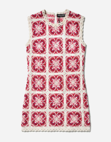 dolce gabbana crochet dress Crochet bustier dress