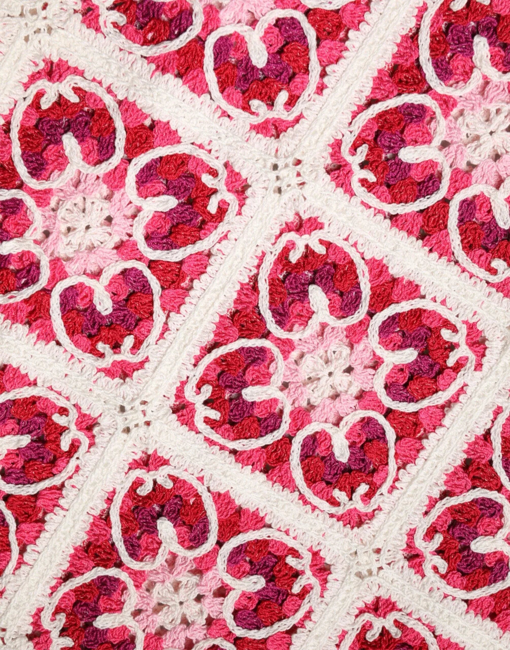 Dolce & Gabbana Brick-Stitched Crochet Mini Dress