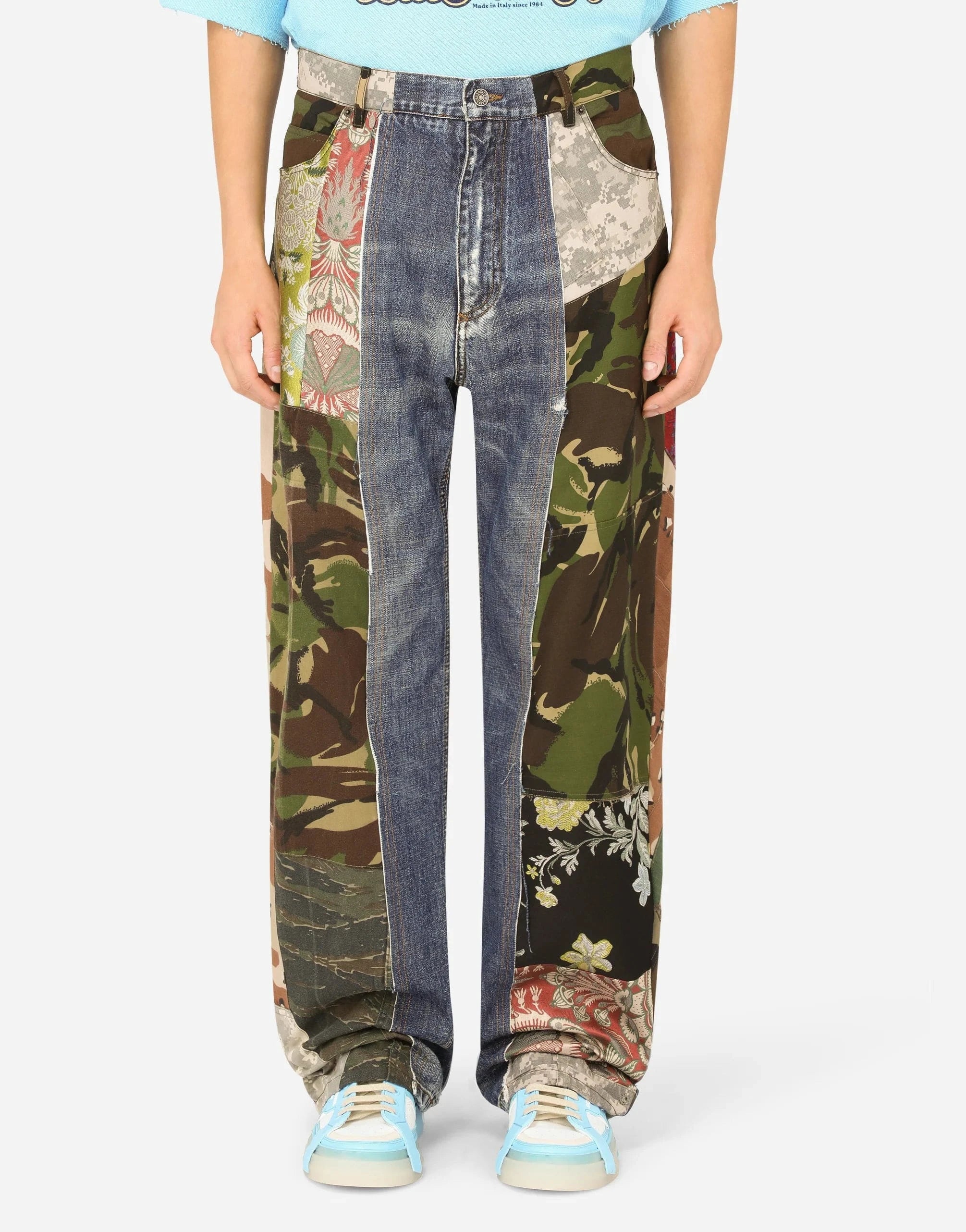 Dolce & Gabbanaパッチワークデザイン デニムパンツ Dolce Dolce & Gabbanaパッチワークデザイン デニムパンツ Dolce