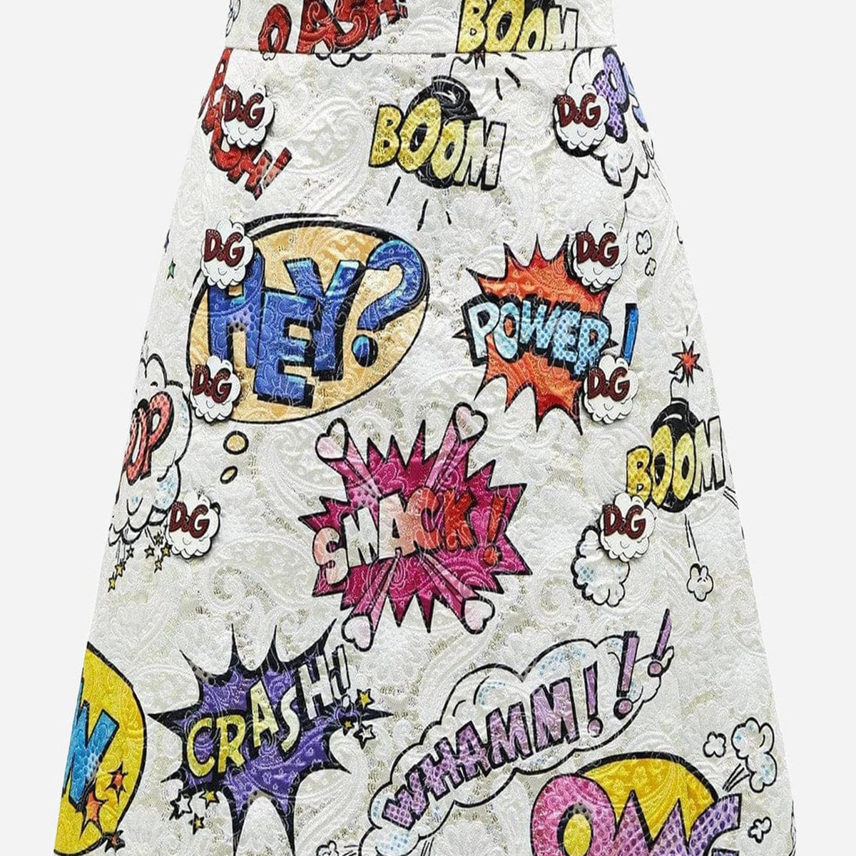 Dolce & Gabbana Brocade Cartoon-Print Mini Skirt | Sendegaro FR
