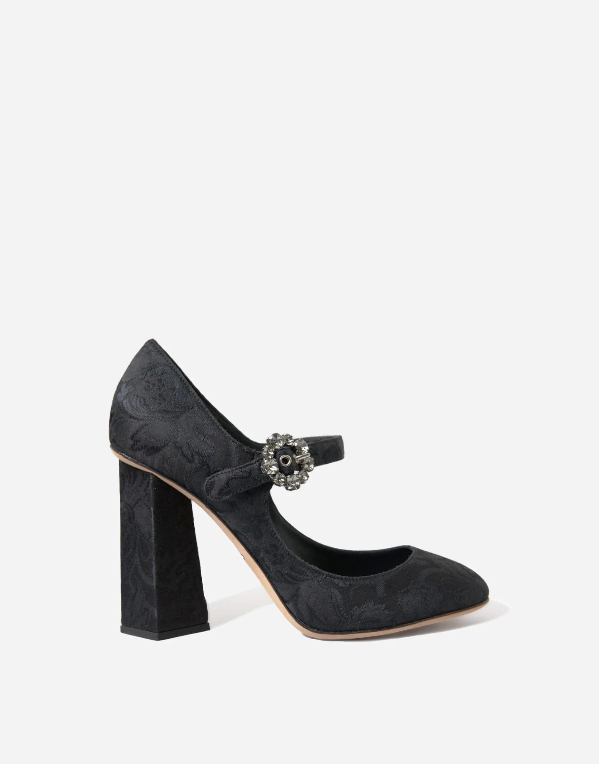 Dolce & Gabbana babies en brocart à boucle en cristal