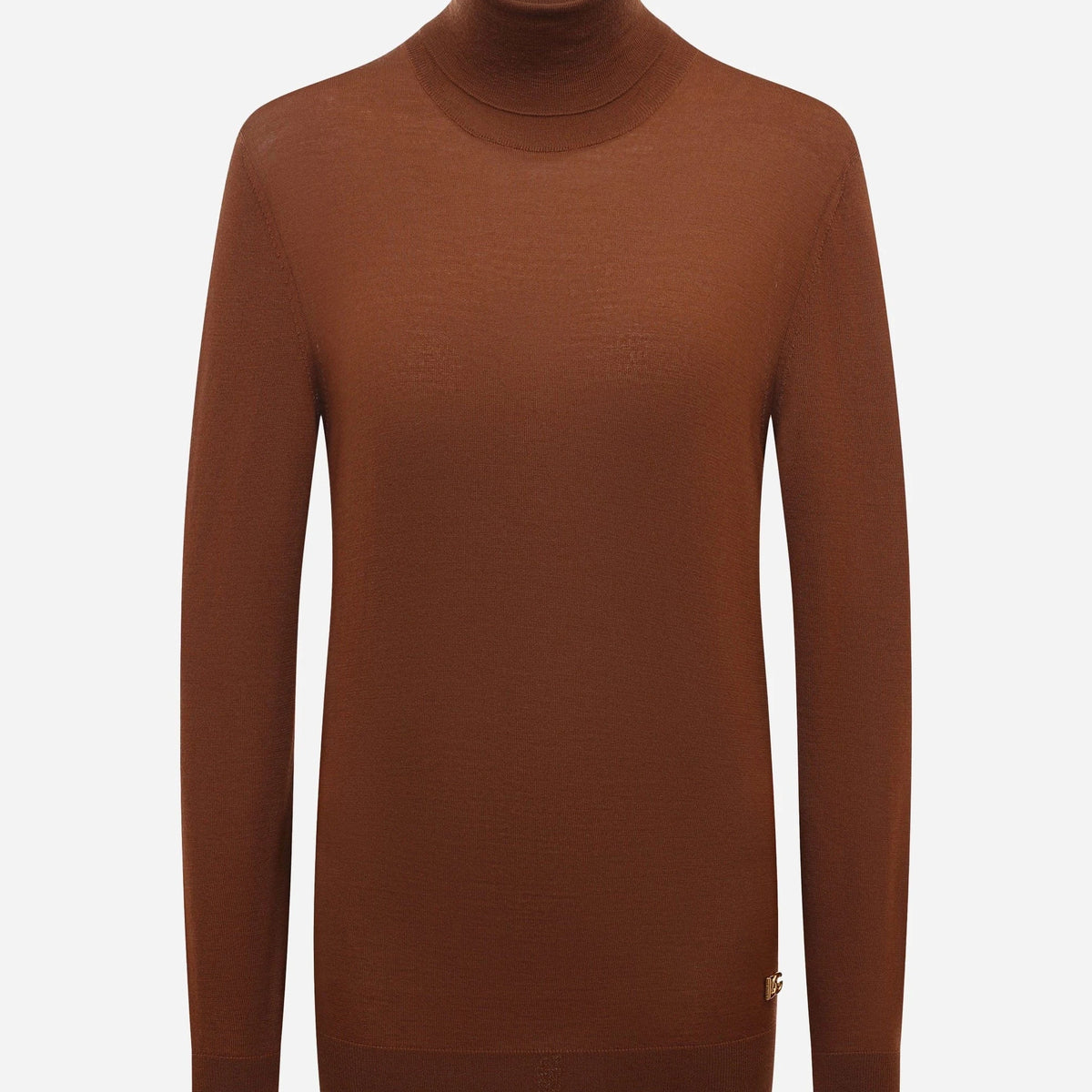 Dolce & Gabbana Brown Cashmere Turtleneck Sweater | Sendegaro