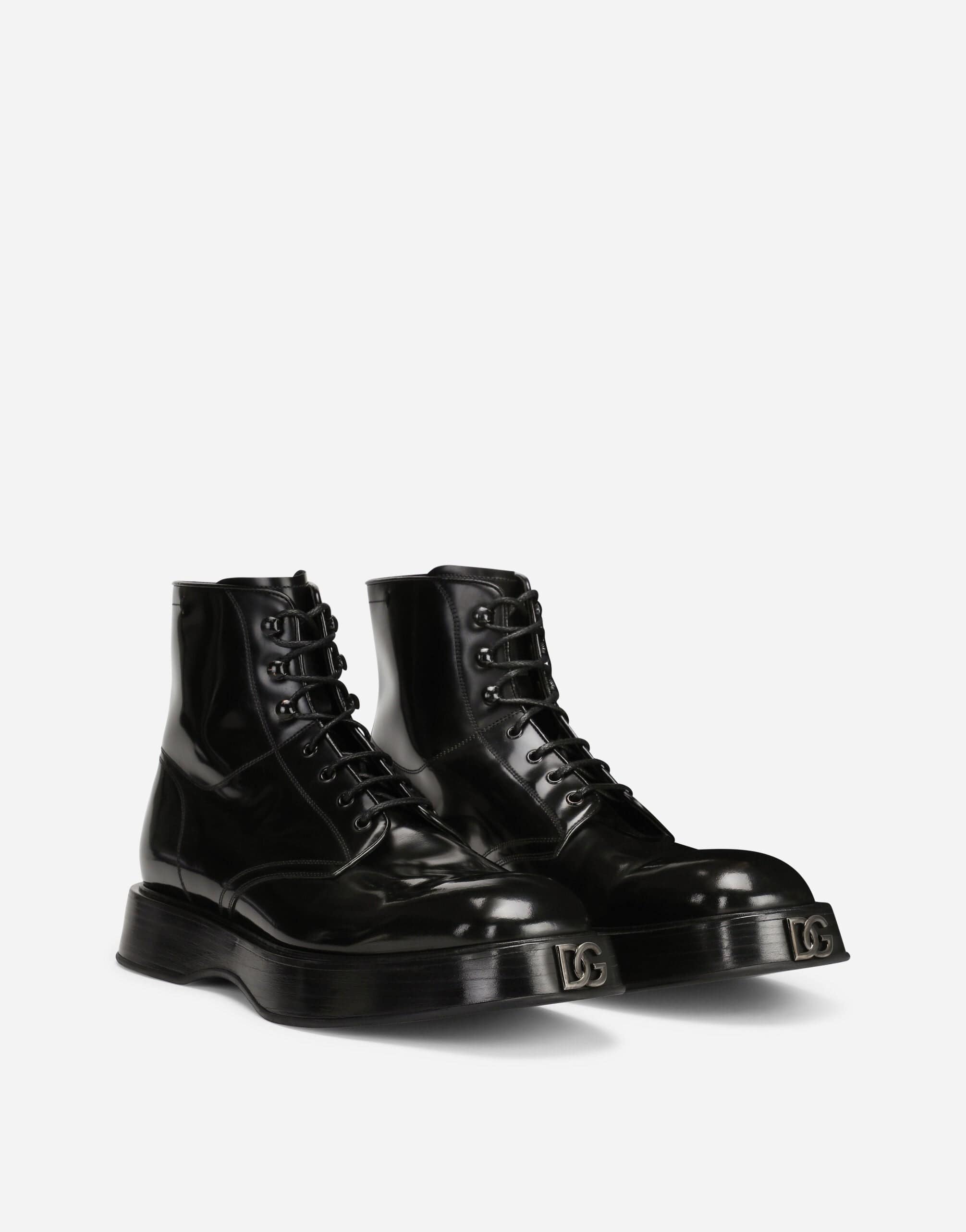 Dolce & Gabbana Brushed Calfskin Ankle Boots - alternate view