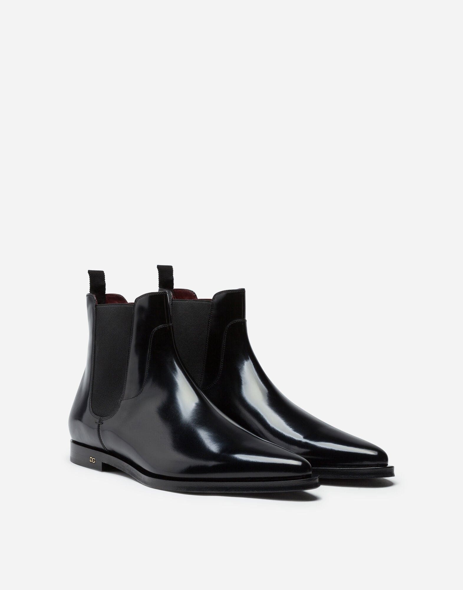 Dolce & Gabbana Brushed Leather Chelsea Boots