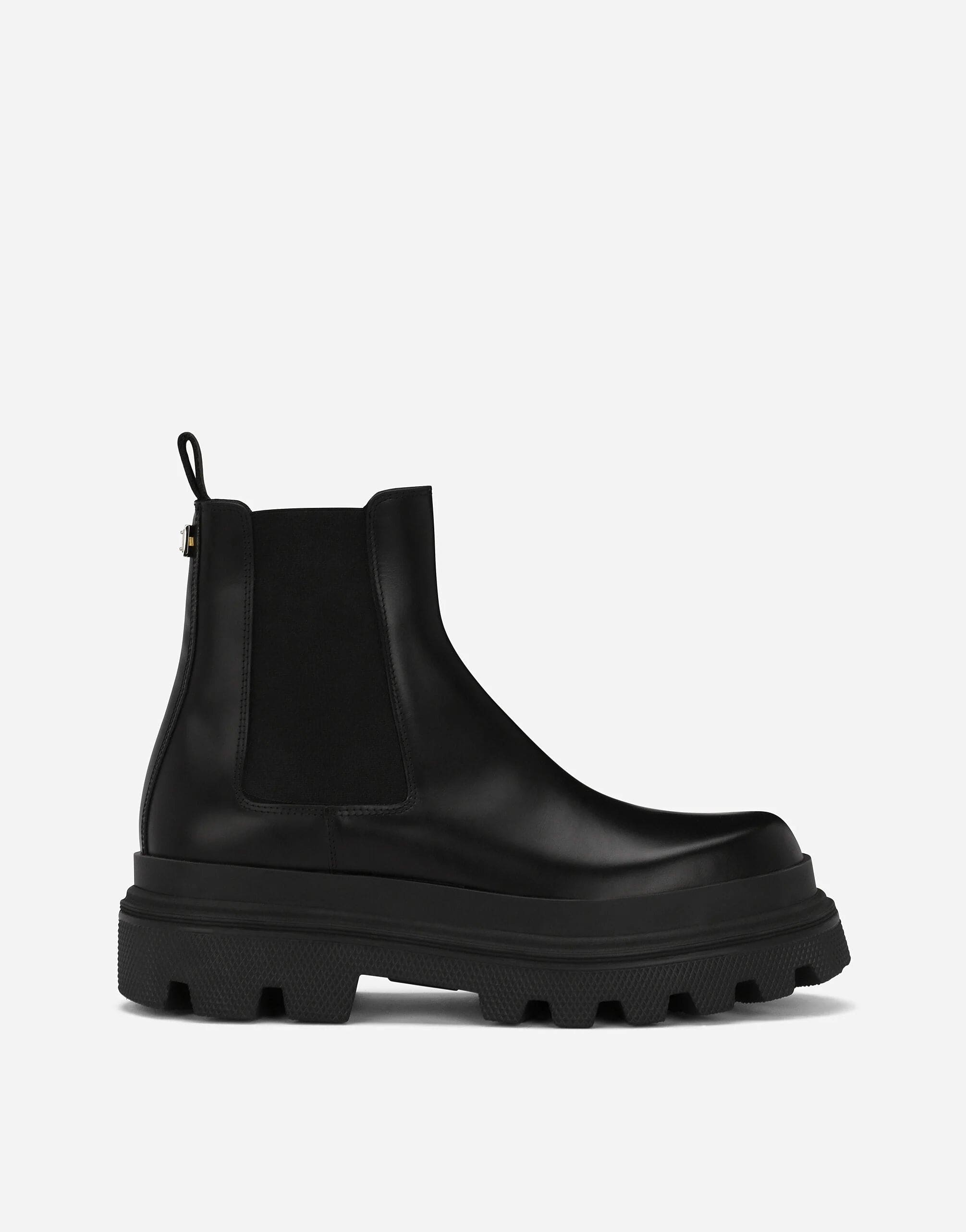 Dolce & Gabbana Brushed Leather Chelsea Boots