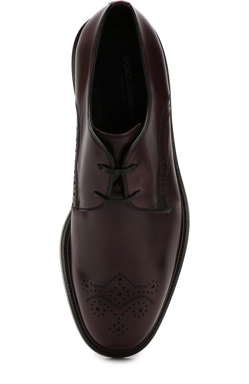 Dolce & Gabbana ブラシ付きレザーダービーシューズ | Sendegaro JP