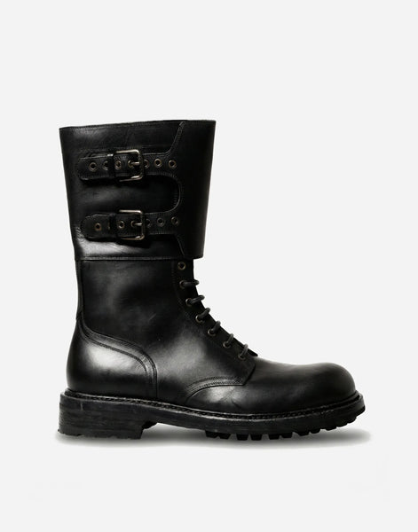 靴 Dolce&Gabbana - 2 Belted Side Zip Boots dolce-gabbana-buckle-detail-