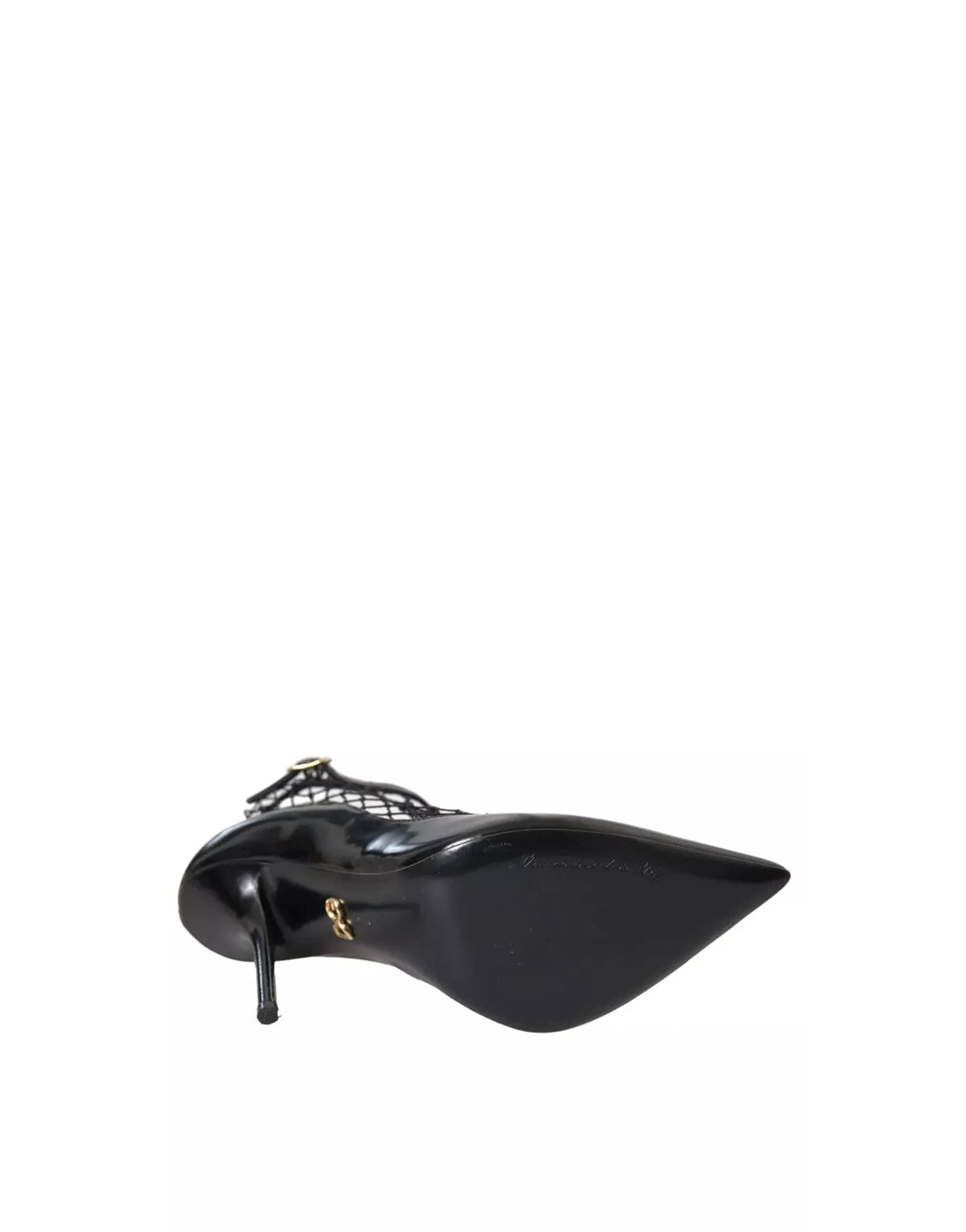 Dolce & Gabbana Buckle Strap Mesh Pumps