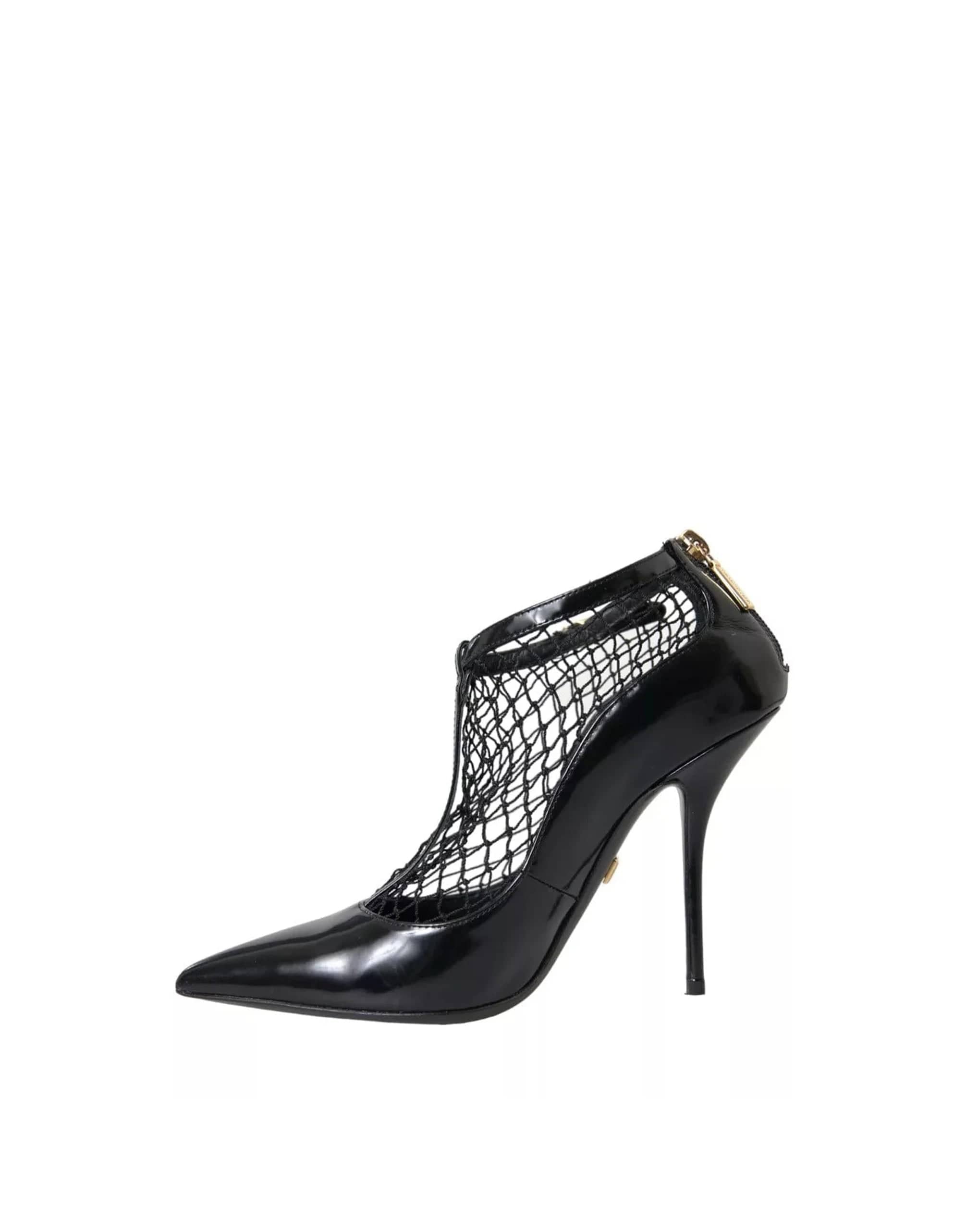 Dolce & Gabbana Buckle Strap Mesh Pumps