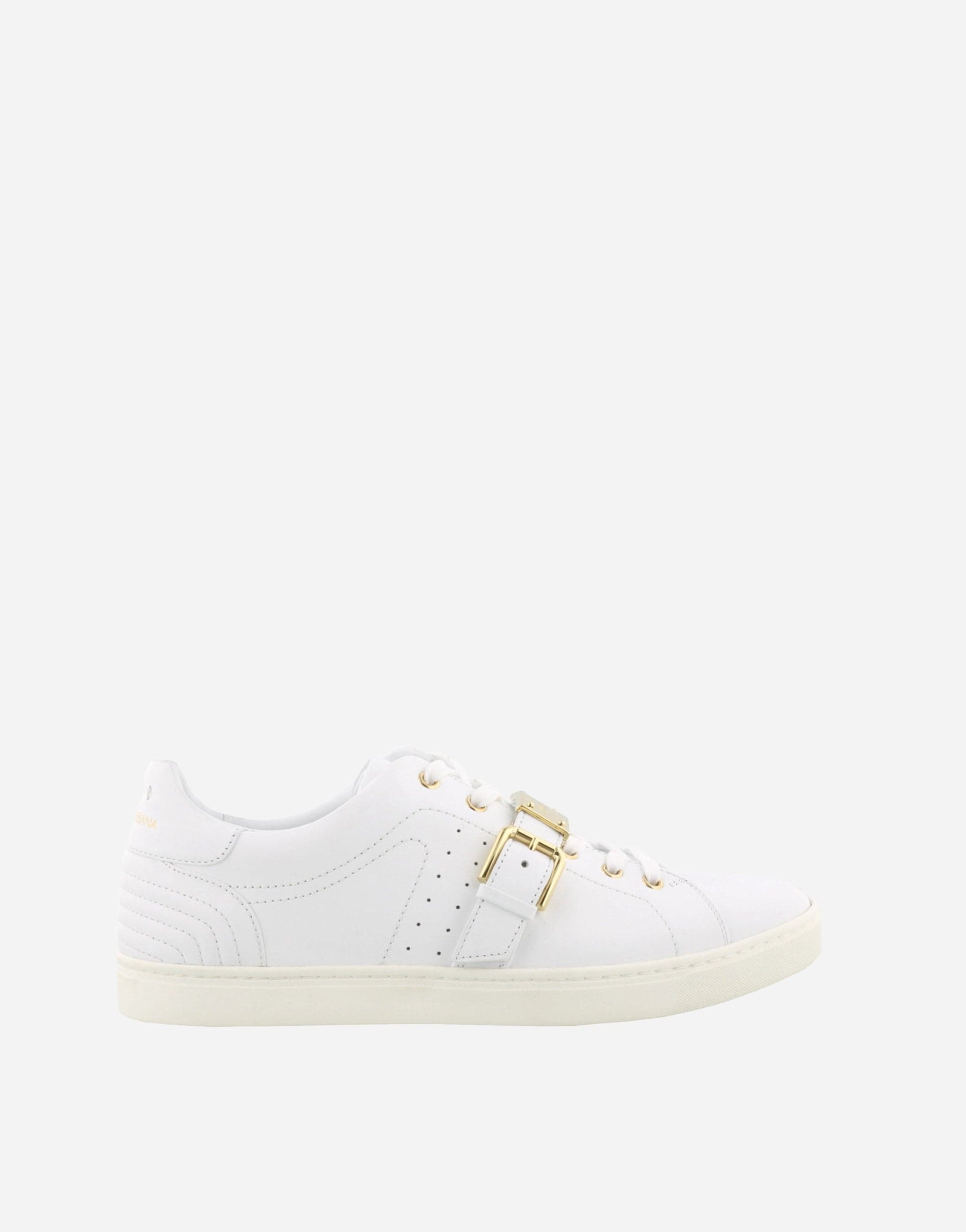 Dolce & Gabbana Buckled Leather Sneakers